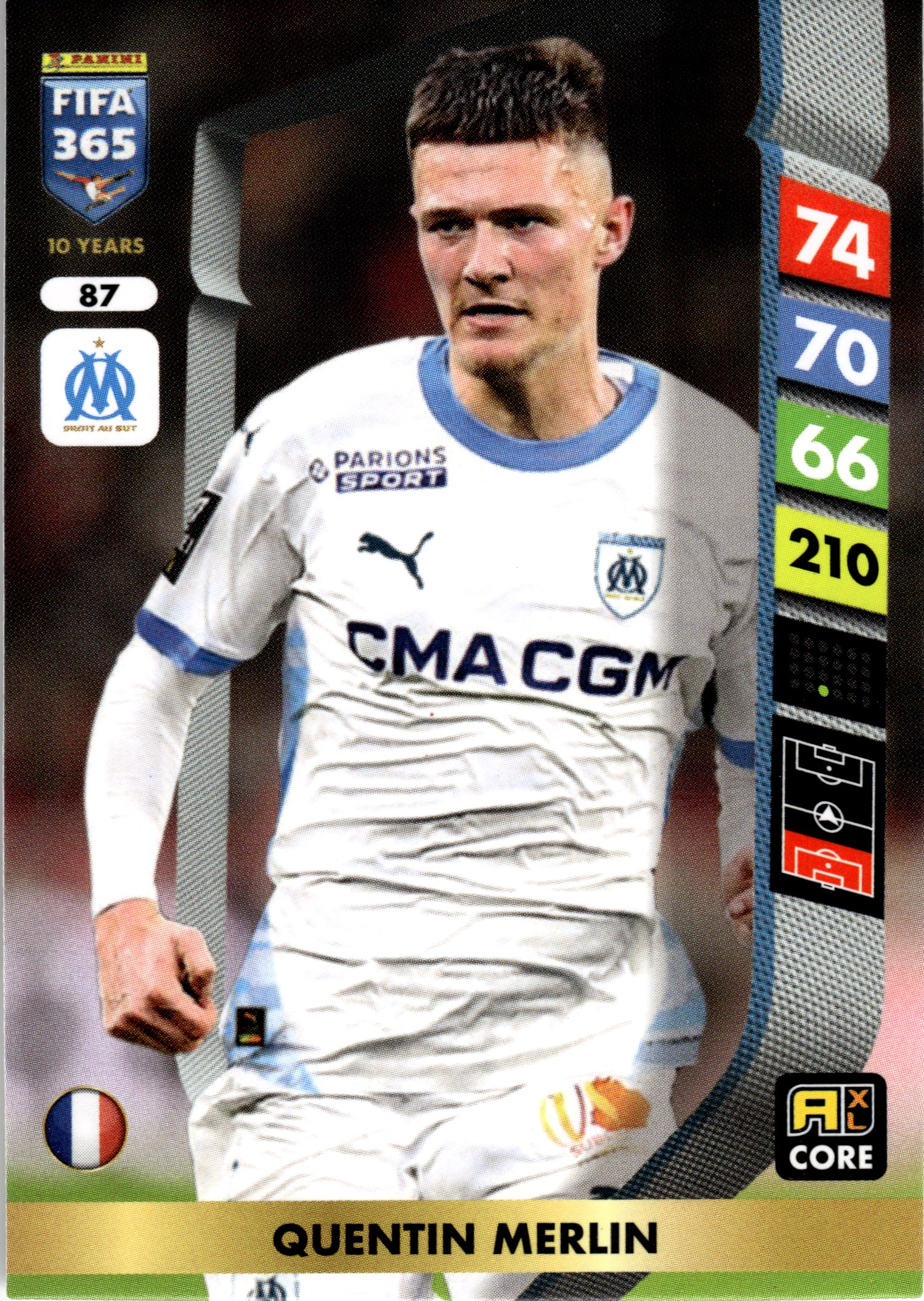 Quentin Merlin - Panini Adrenalyn XL FIFA 365 Base Set 2025, Nr. 87 (Art.-Nr. SG107716)