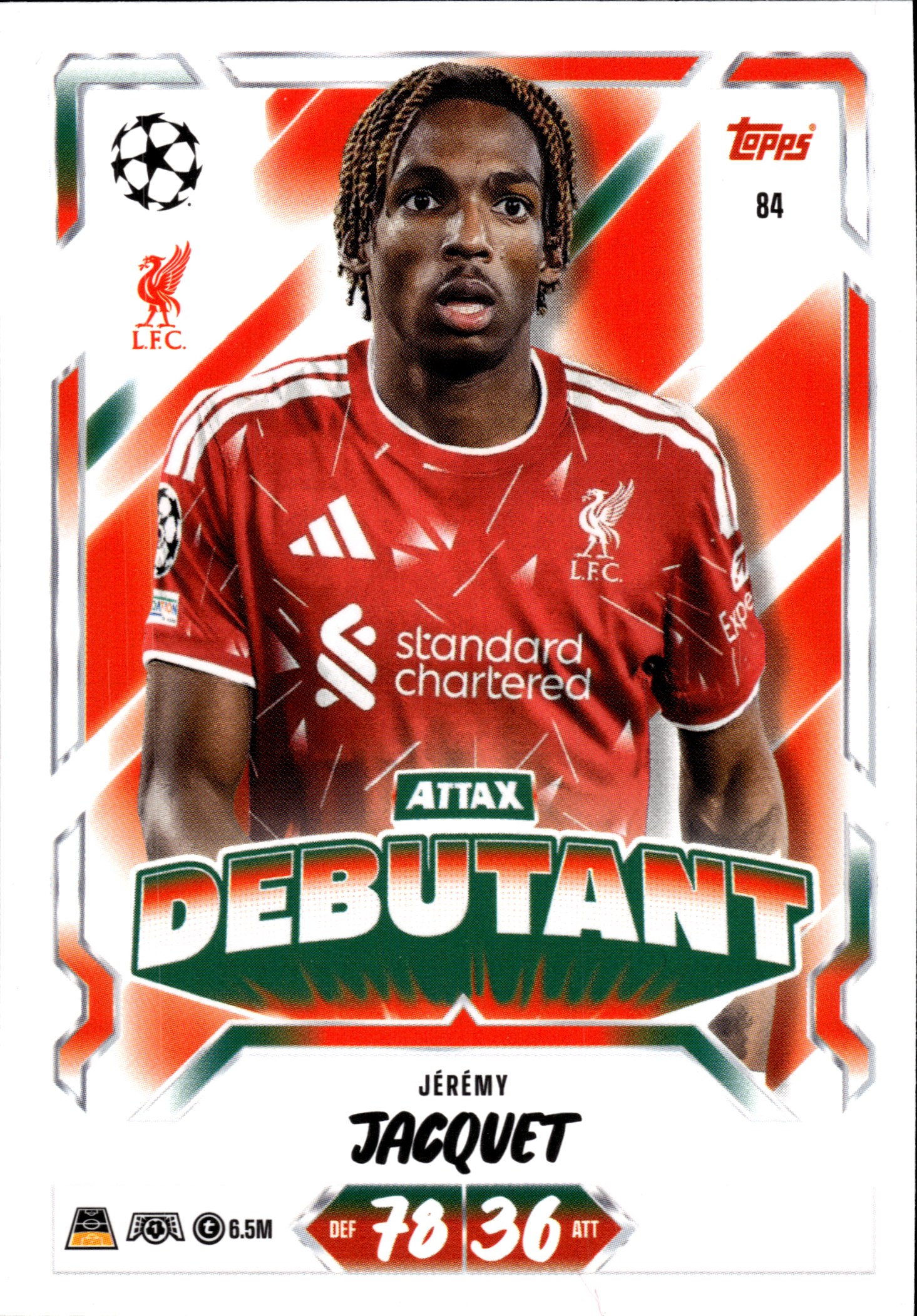 Jérémy Jacquet - Topps Match Attax UEFA Club Competitions Attax Debutant 2026-27, Nr. 84 (Art.-Nr. SG107098)