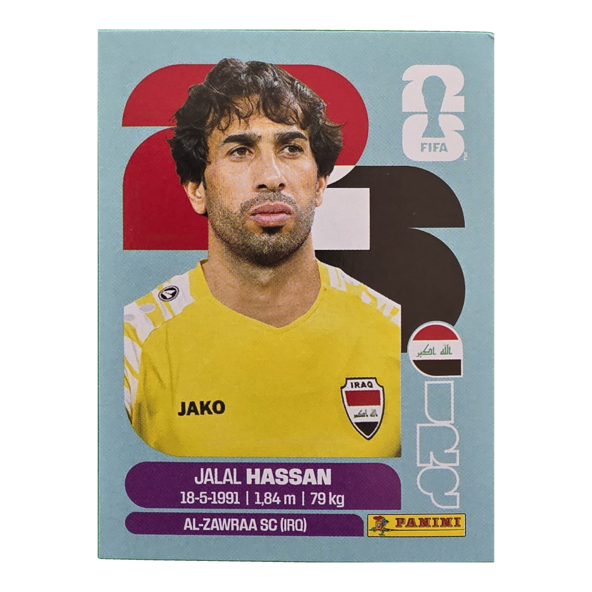 Jalal Hassan - Irak, FIFA WM 2026, Nr. IRQ2
