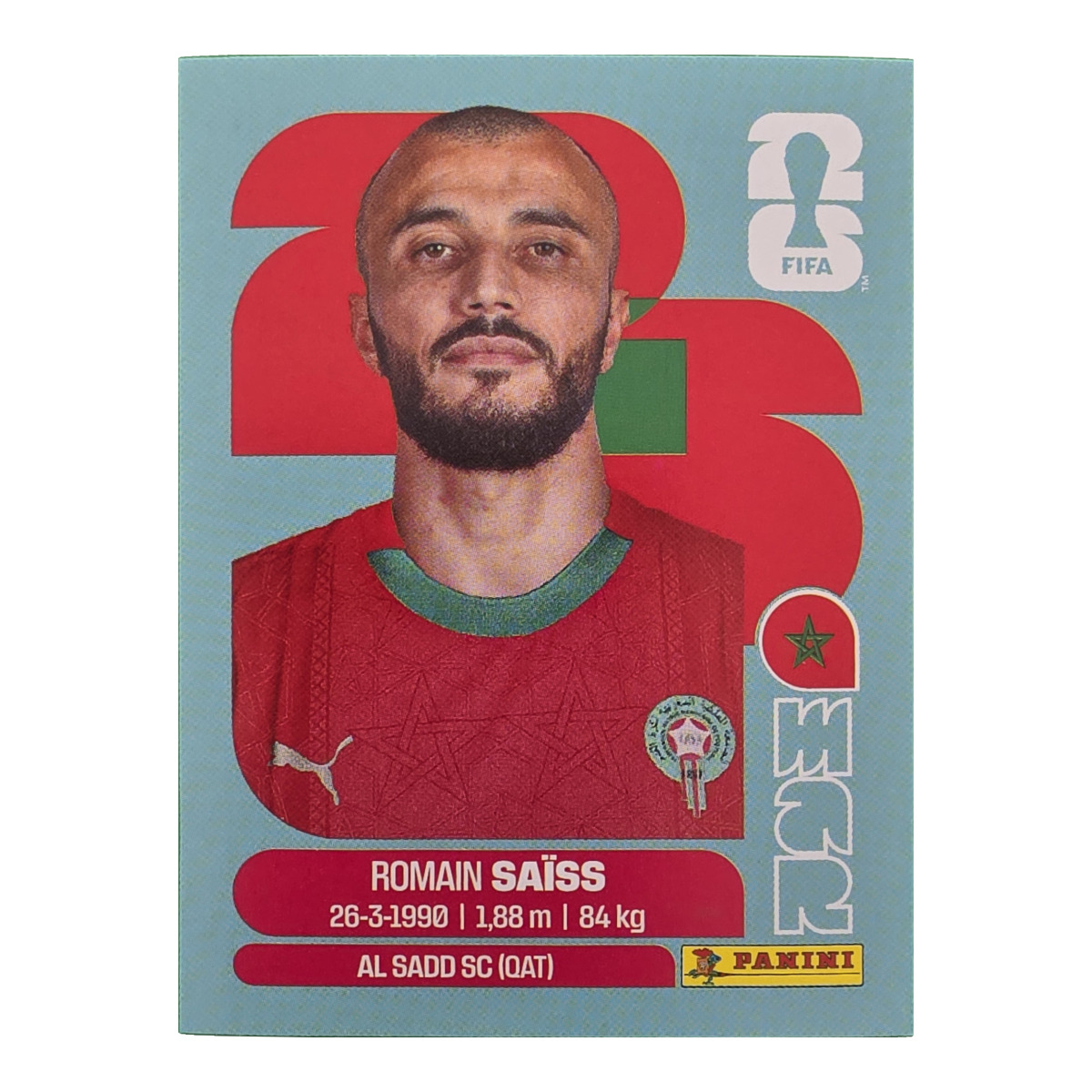 Romain Saïss - Marokko, FIFA WM 2026, Nr. MAR7