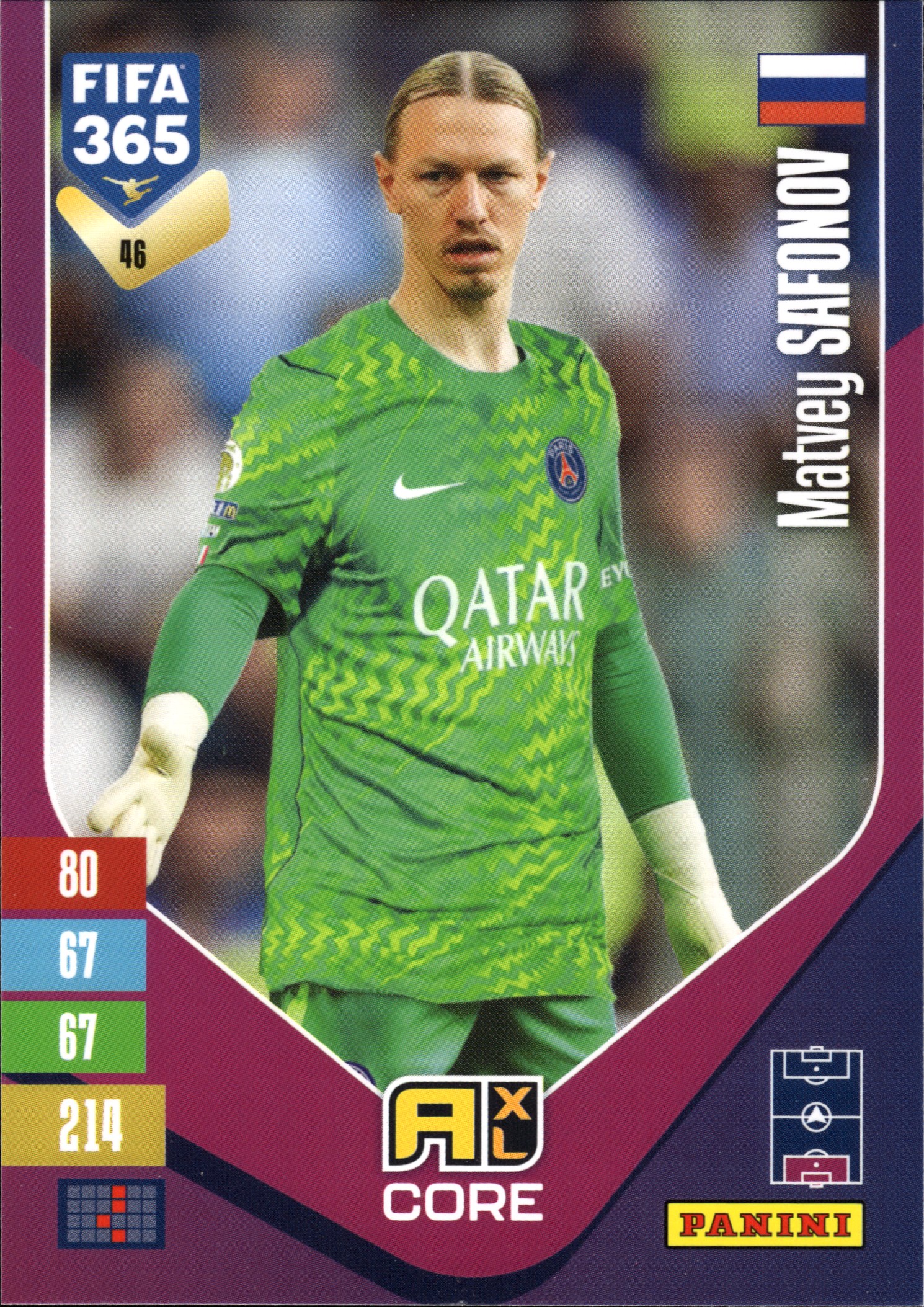 Matvey Safonov - Panini Adrenalyn XL FIFA 365 Base Set 2026-27, Nr. 46 (Art.-Nr. SG110113)