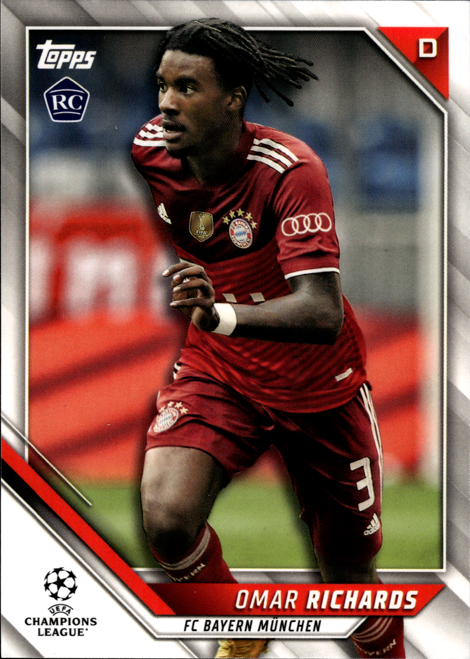 Omar Richards - Topps UEFA Champions League Base Set 2021-22, Nr. 184 (Art.-Nr. SG103035)