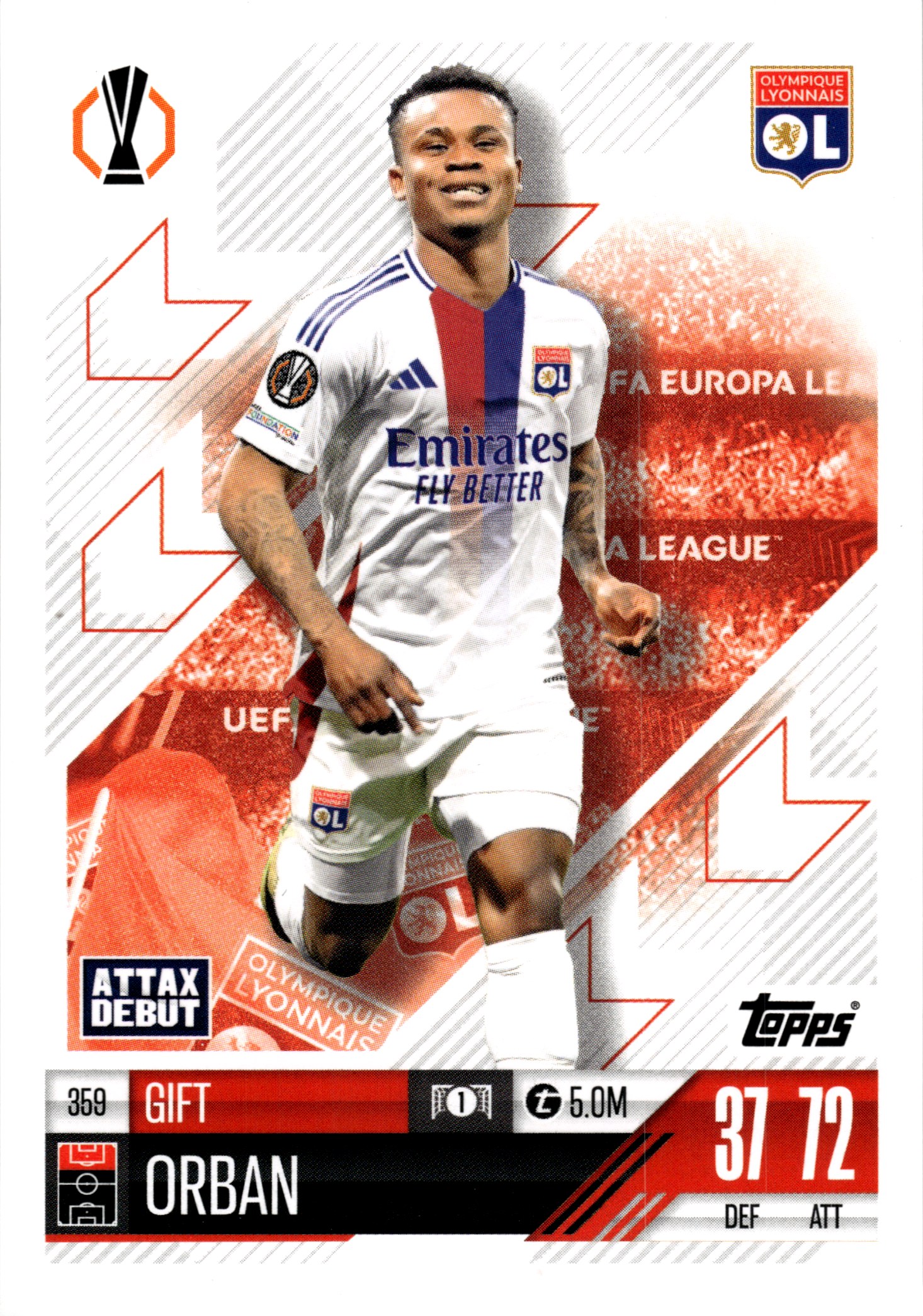 Gift Orban - Topps Match Attax UEFA Club Competitions Attax Debutant 2024-25, Nr. 368 (Art.-Nr. SG107958)