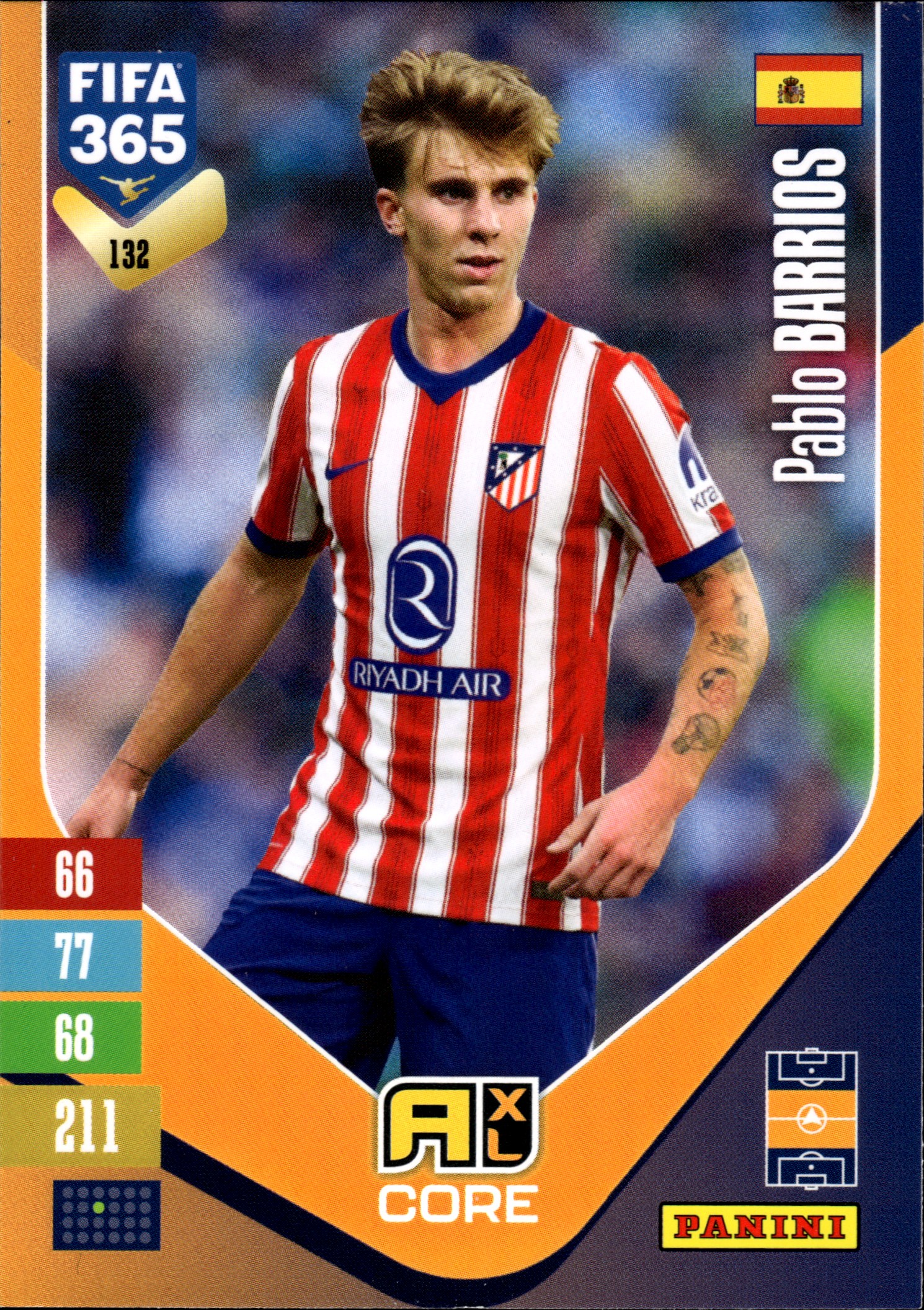 Pablo Barrios - Panini Adrenalyn XL FIFA 365 Base Set 2026-27, Nr. 132 (Art.-Nr. SG110190)