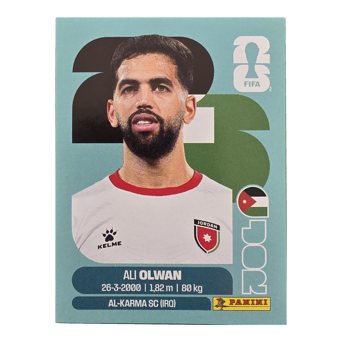 Ali Olwan - Jordanien, FIFA WM 2026, Nr. JOR18