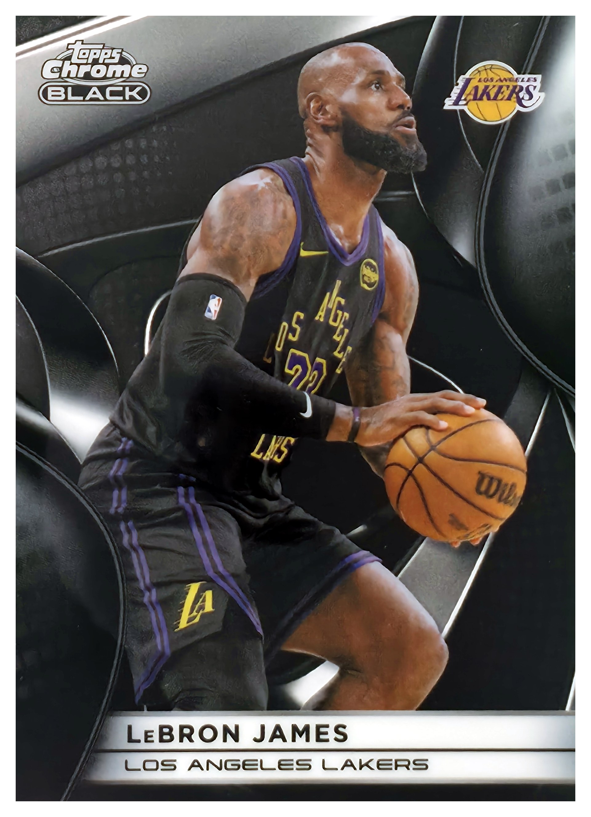 LeBron James - Topps Chrome Black Base Set 2025-26, Nr. 80 (Art.-Nr. SG108790)