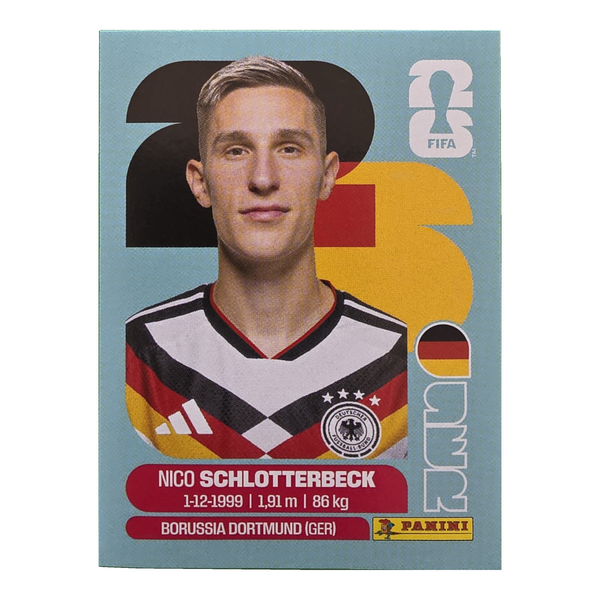 Nico Schlotterbeck - Deutschland, FIFA WM 2026, Nr. GER5