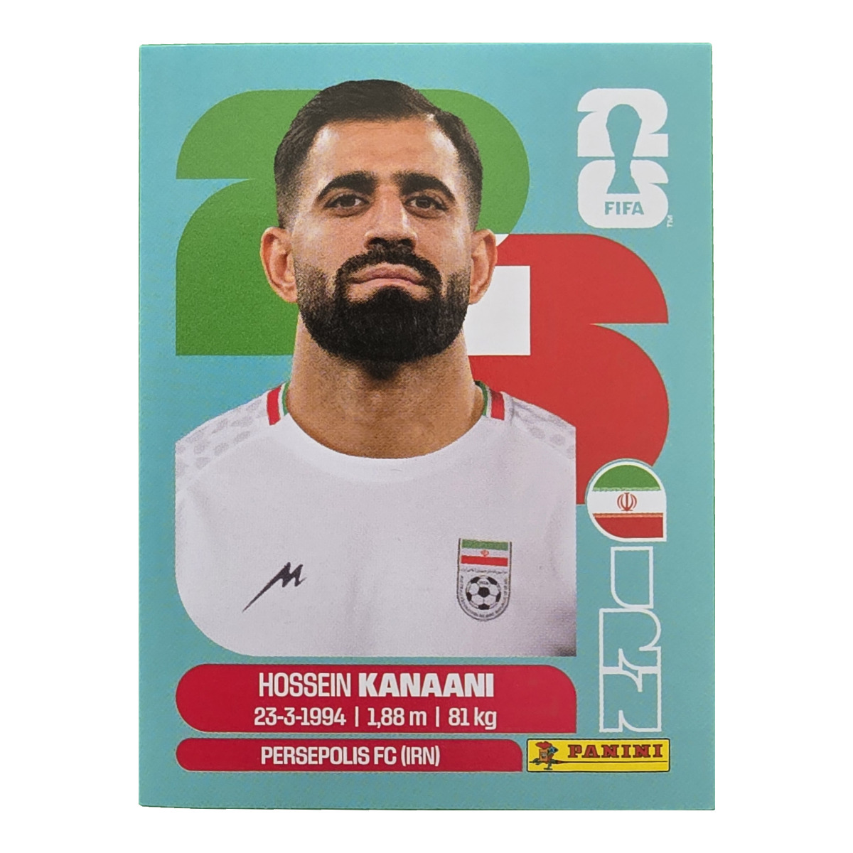 Hossein Kanaani - Iran, FIFA WM 2026, Nr. IRN8