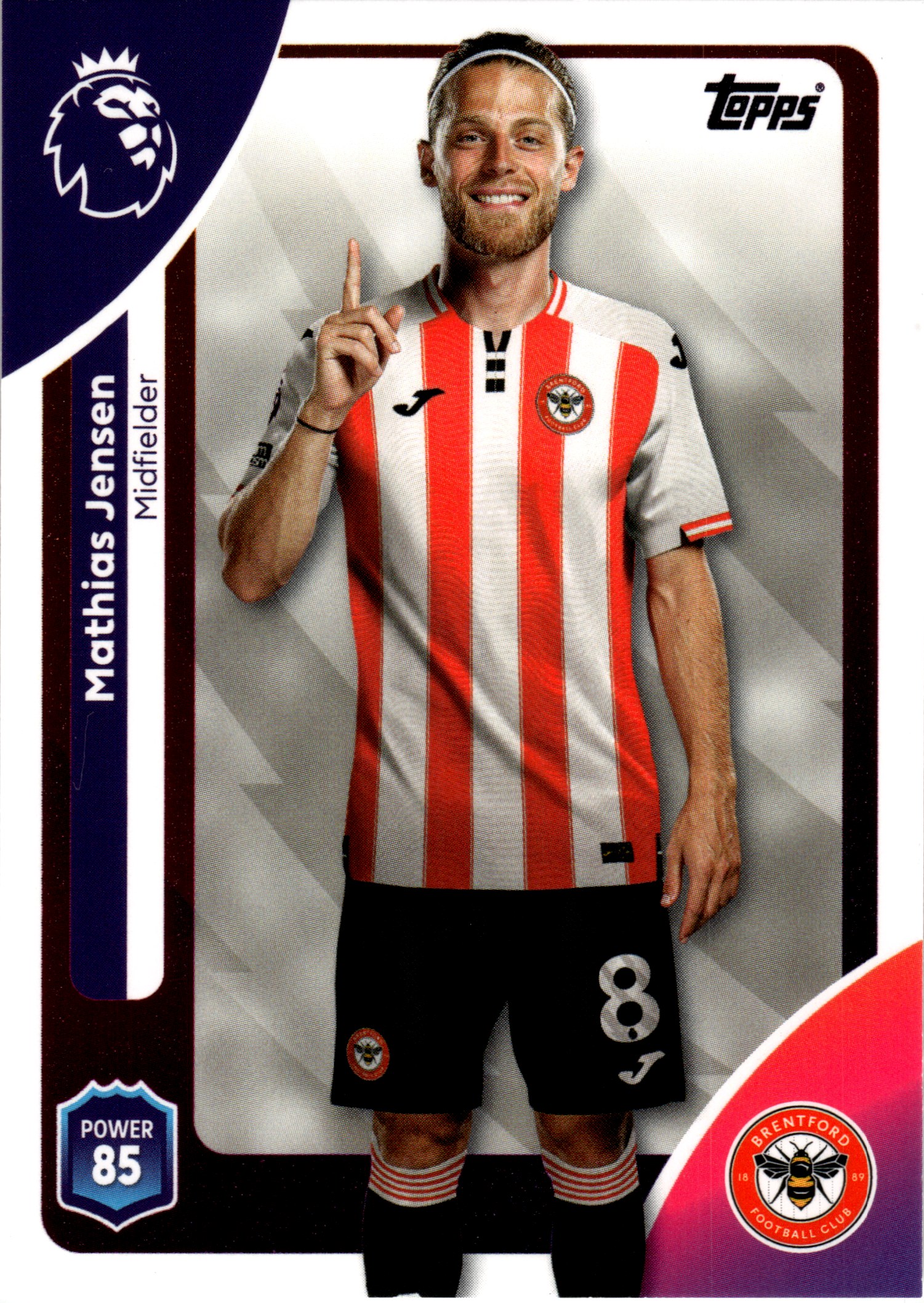 Mathias Jensen - Topps Match Attax Premier League Base Set 2025-26, Nr. 61 (Art.-Nr. SG107893)