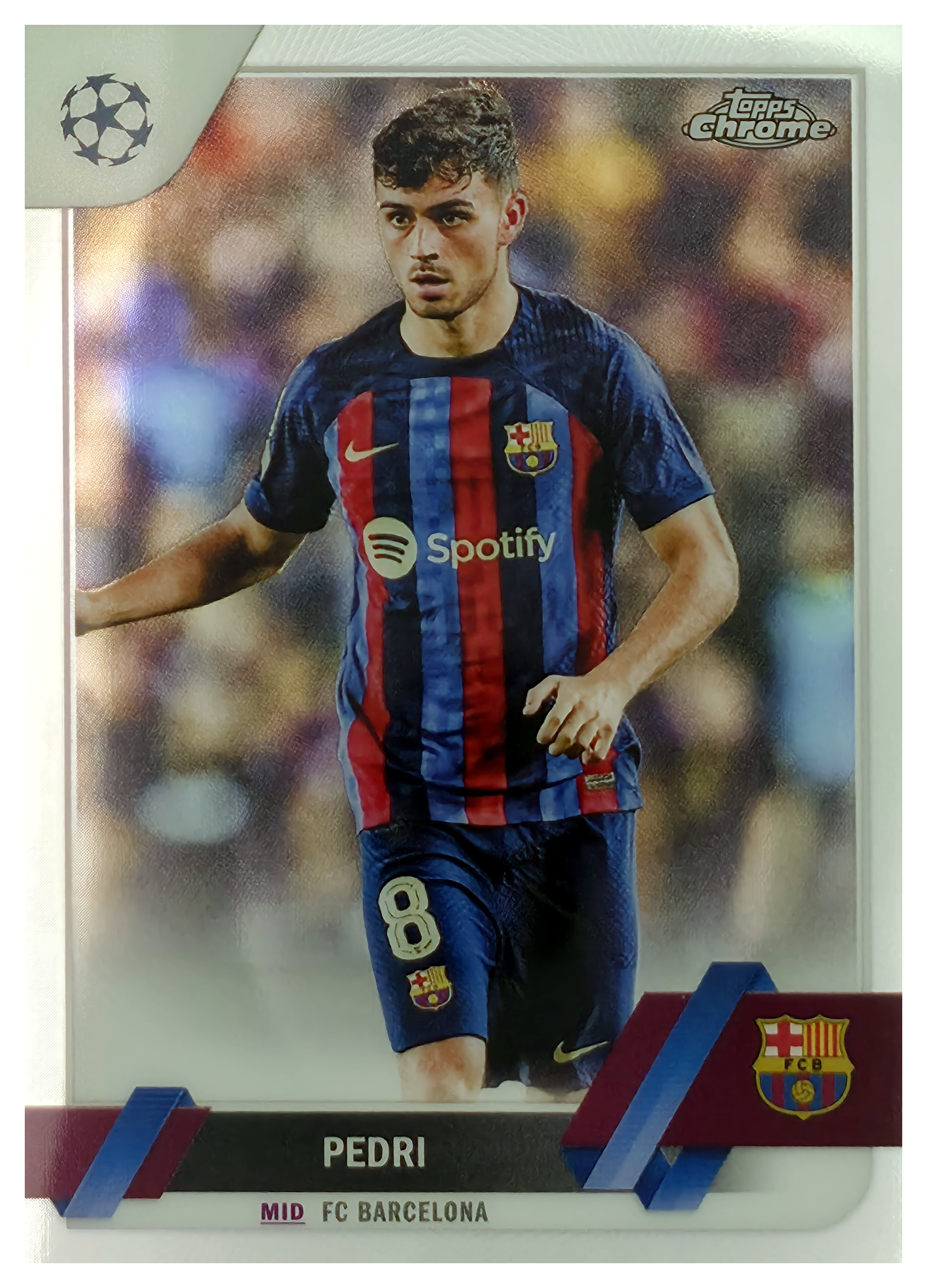 Pedri - Topps Chrome UEFA Club Competitions Base Set 2022-23, Nr. 136 (Art.-Nr. SG105813)