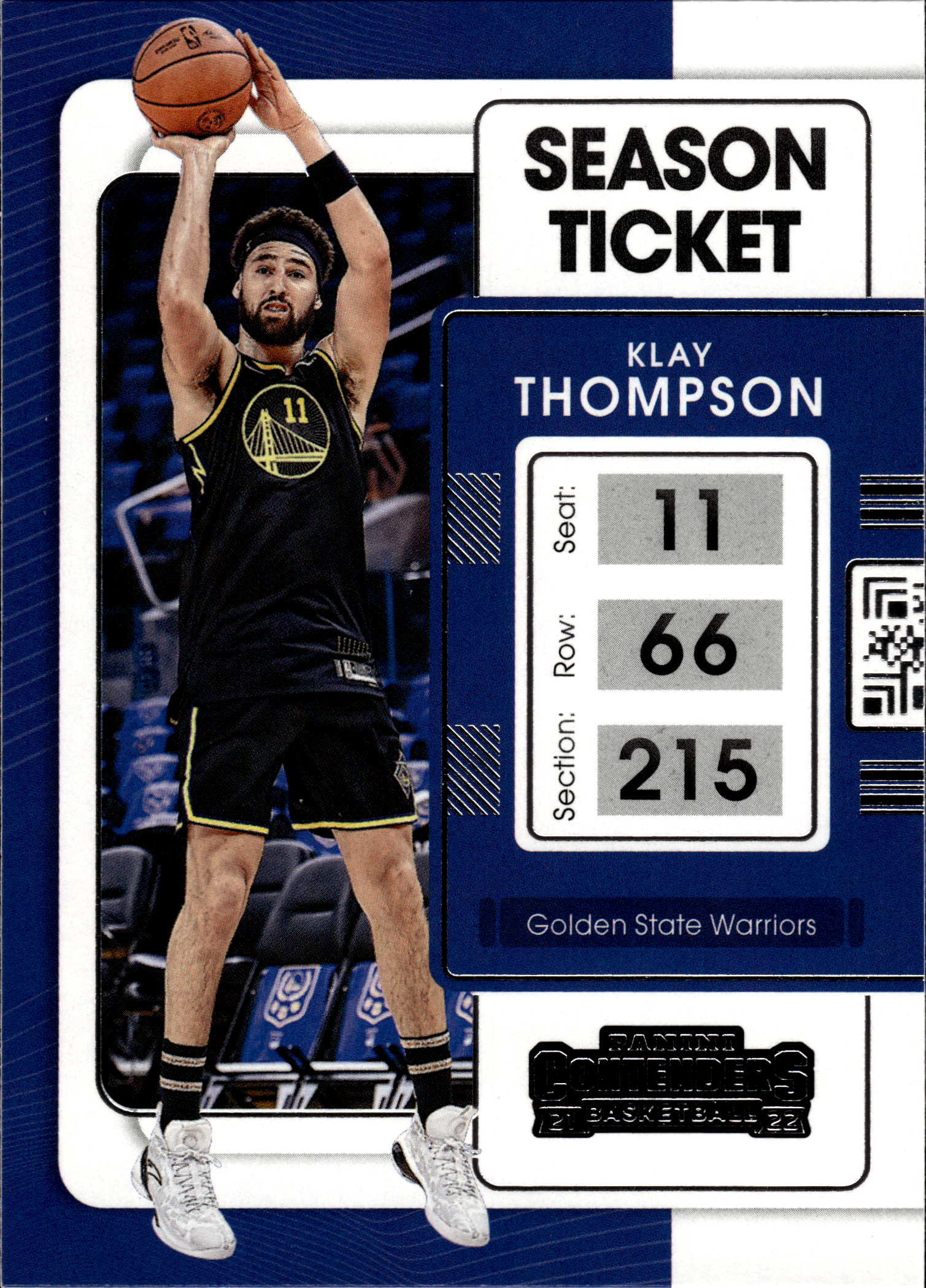 Klay Thompson - Panini Contenders Season Ticket 2021-22, Nr. 20 (Art.-Nr. SG103629)