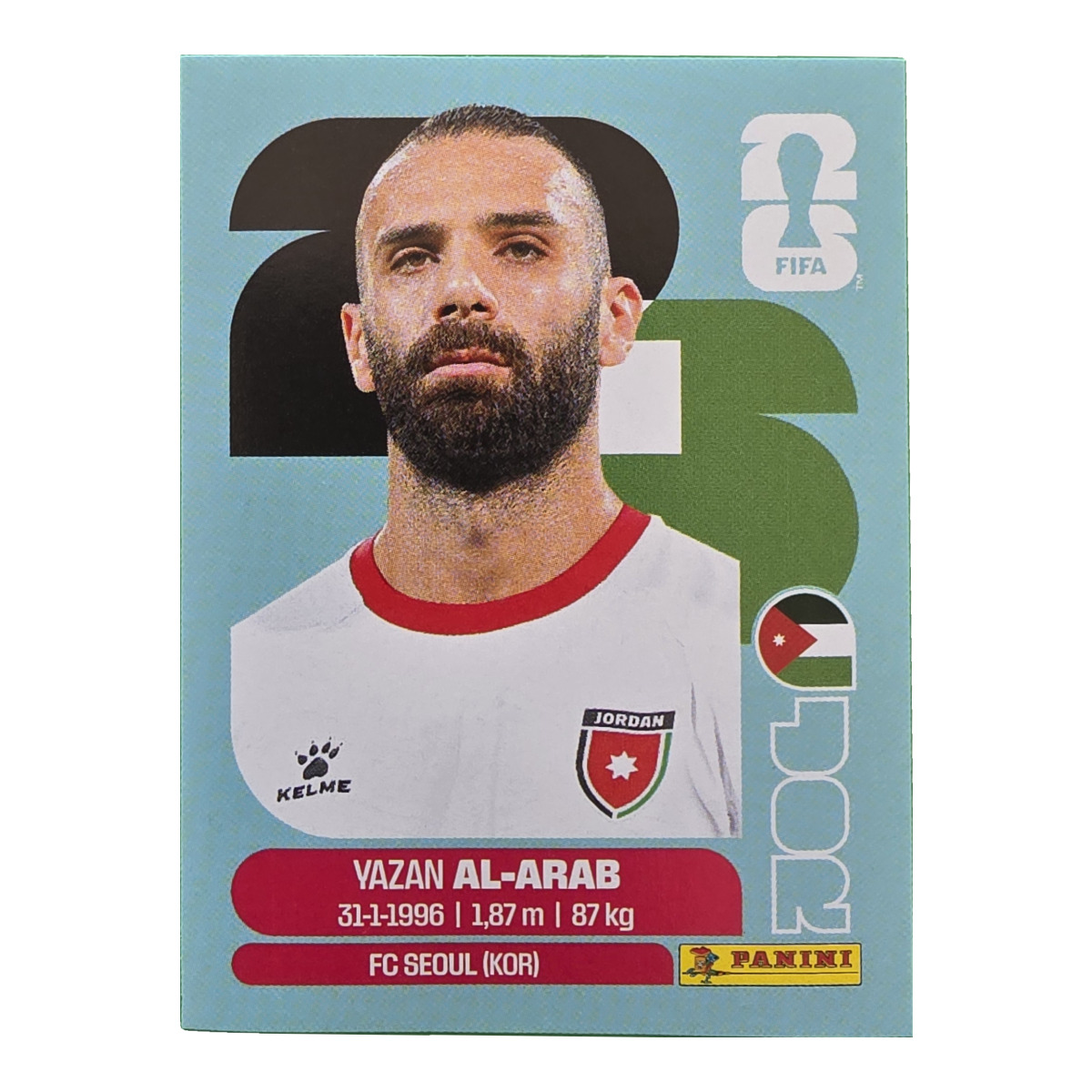 Yazan Al-Arab - Jordanien, FIFA WM 2026, Nr. JOR5