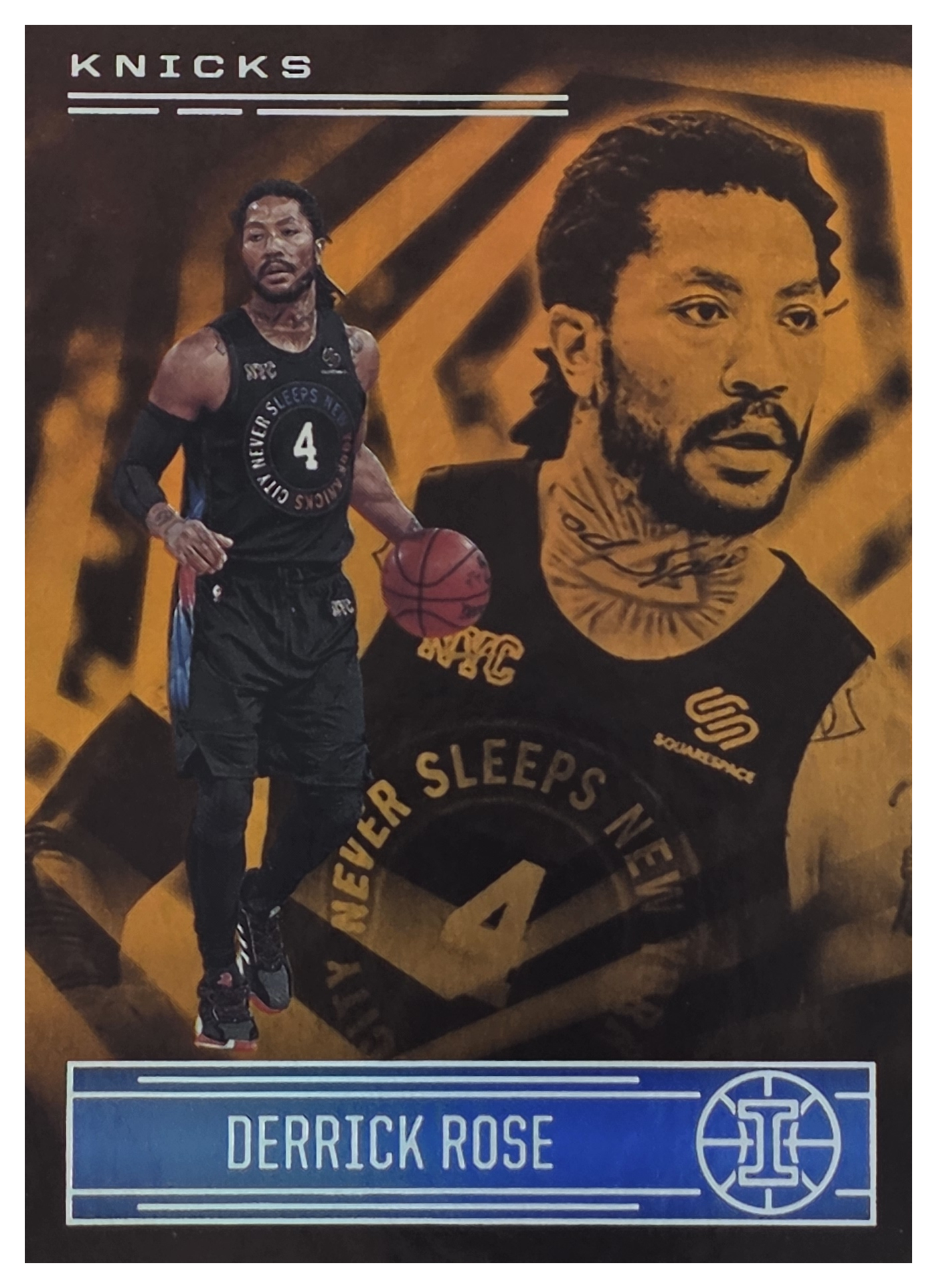 Derrick Rose - Panini Illusions Base Set 2020-21, Nr. 138 – Trophy Collection Orange (Art.-Nr. SG104517)