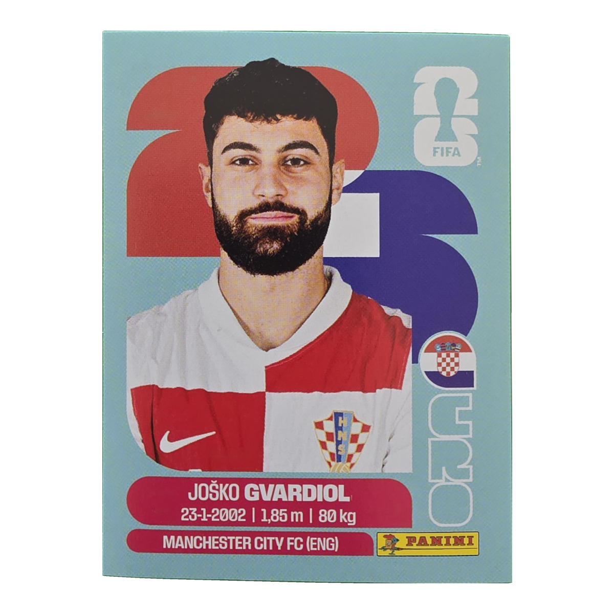 Josko Gvardiol - Kroatien, FIFA WM 2026, Nr. CRO4