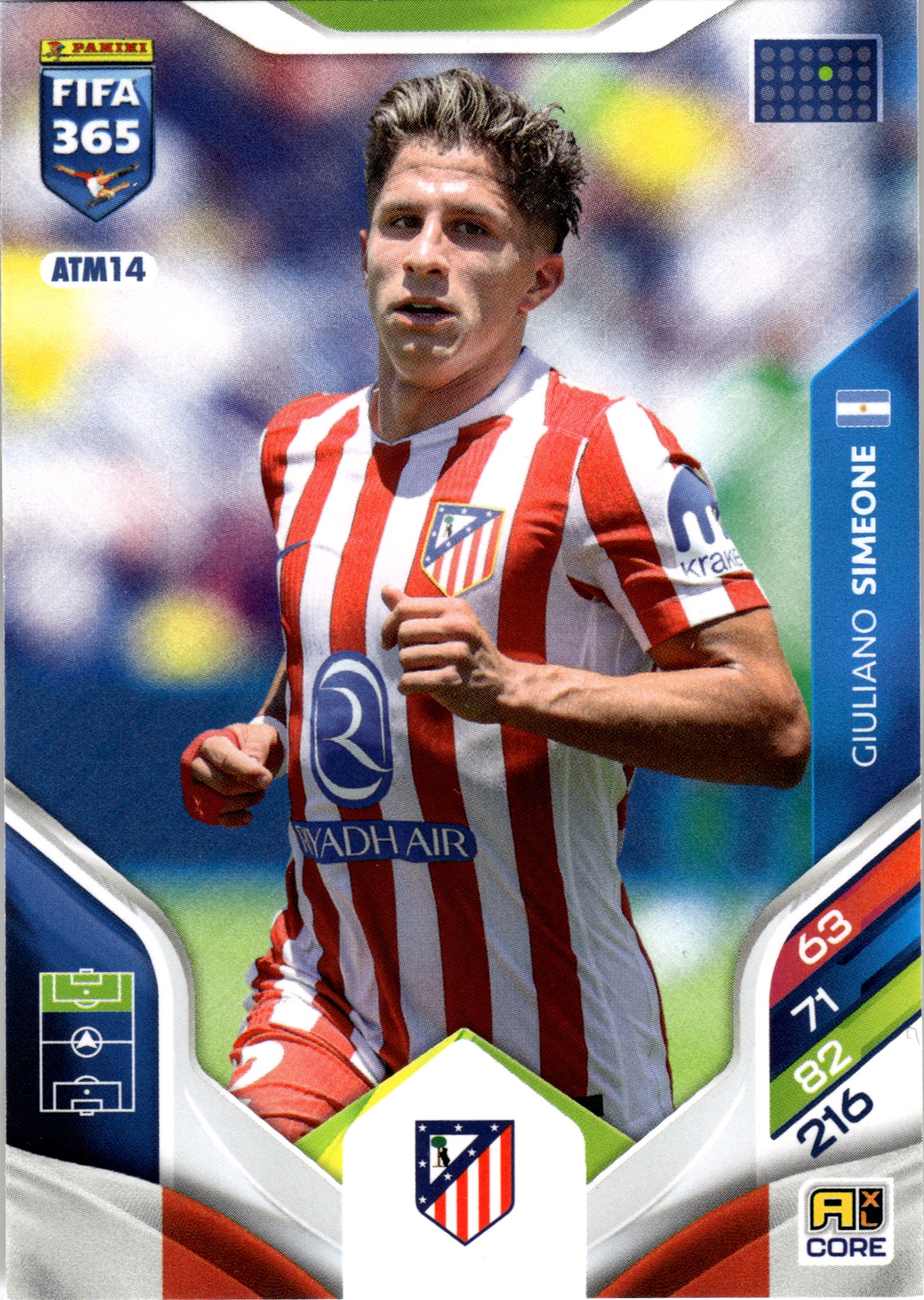 Giuliano Simeone - Panini Adrenalyn XL FIFA 365 Base Set 2026, Nr. ATM14 (Art.-Nr. SG107795)