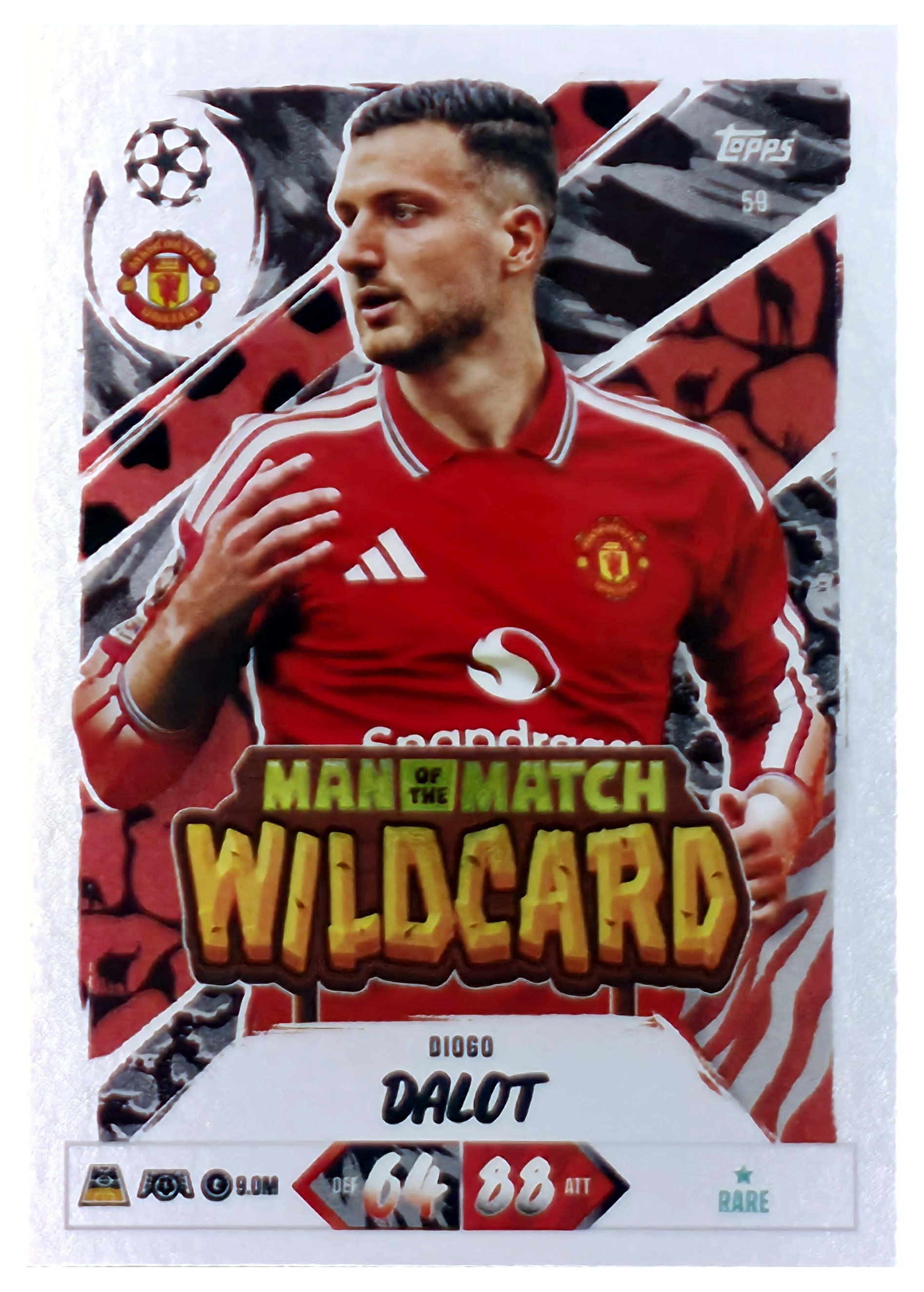 Diogo Dalot - Topps Match Attax UEFA Club Competitions Man of the Match Wildcard 2026-27, Nr. 59 (Art.-Nr. SG107499)