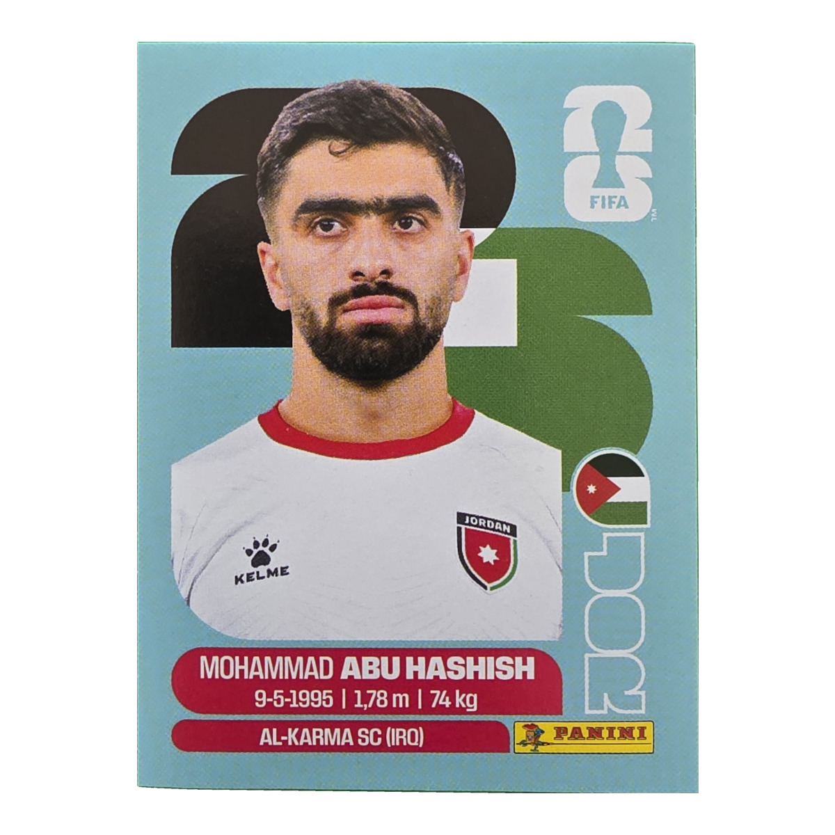 Mohammad Abu Hashish - Jordanien, FIFA WM 2026, Nr. JOR4