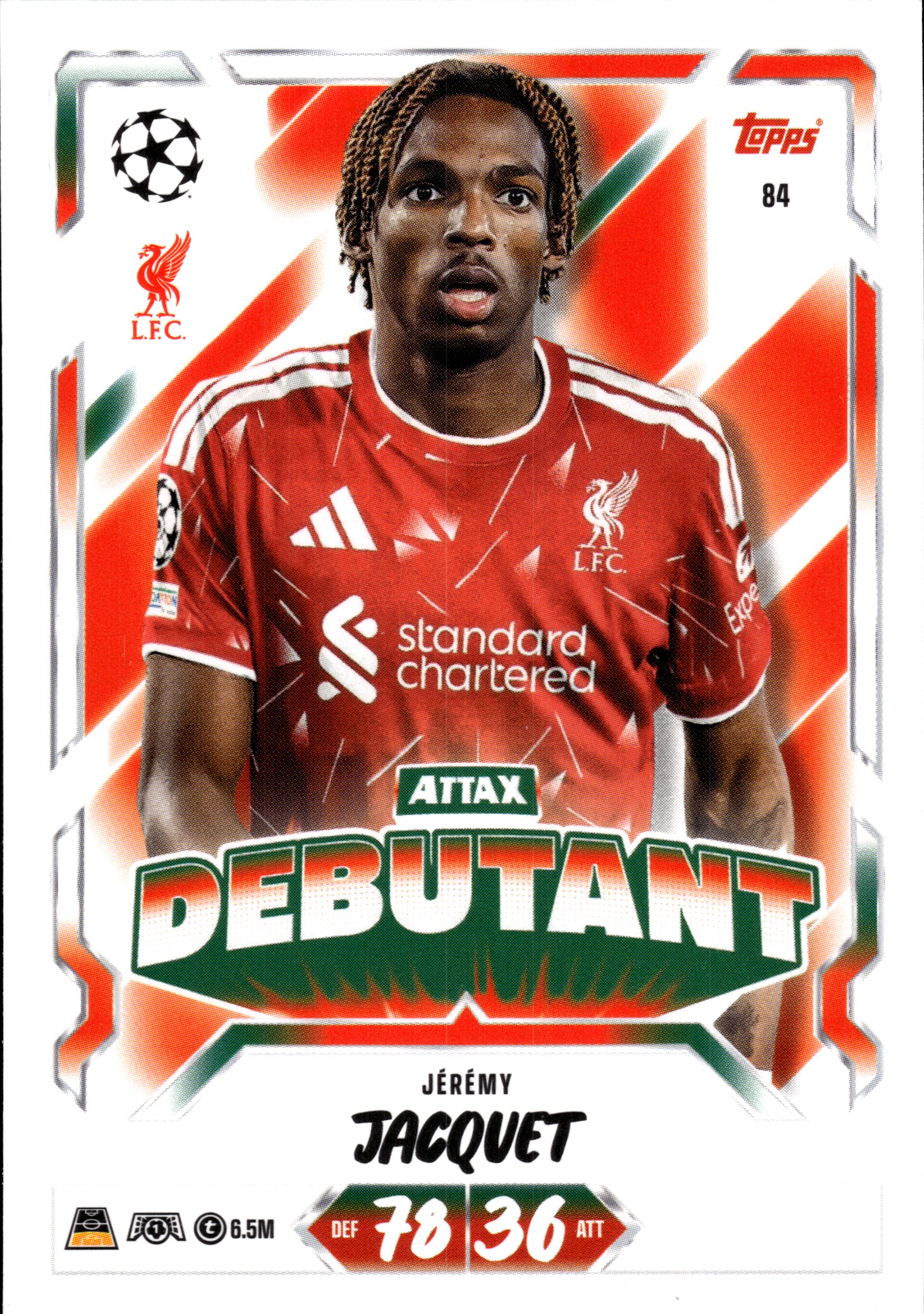 Jérémy Jacquet - Topps Match Attax UEFA Club Competitions Attax Debutant 2026-27, Nr. 84 (Art.-Nr. SG107304)