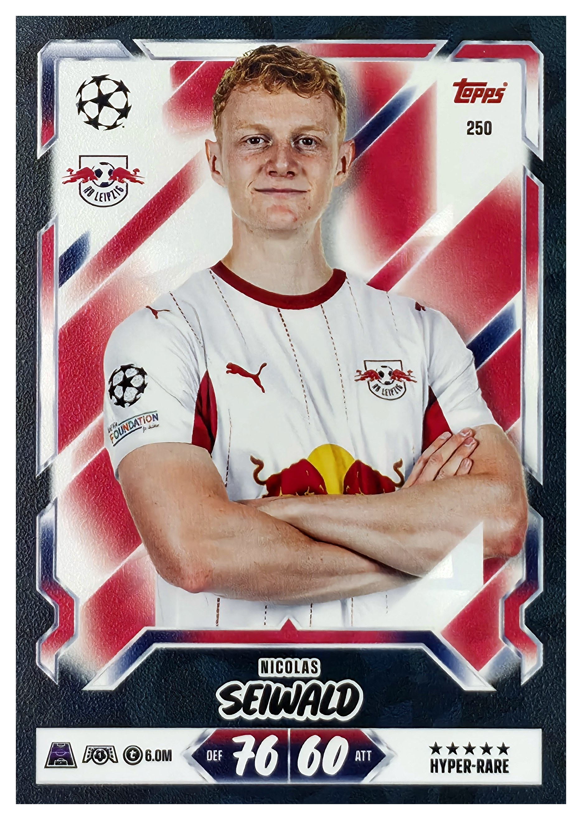 Nicolas Seiwald - Topps Match Attax UEFA Club Competitions Base Set 2026-27, Nr. 250 – Hyper Rare (Art.-Nr. SG107418)