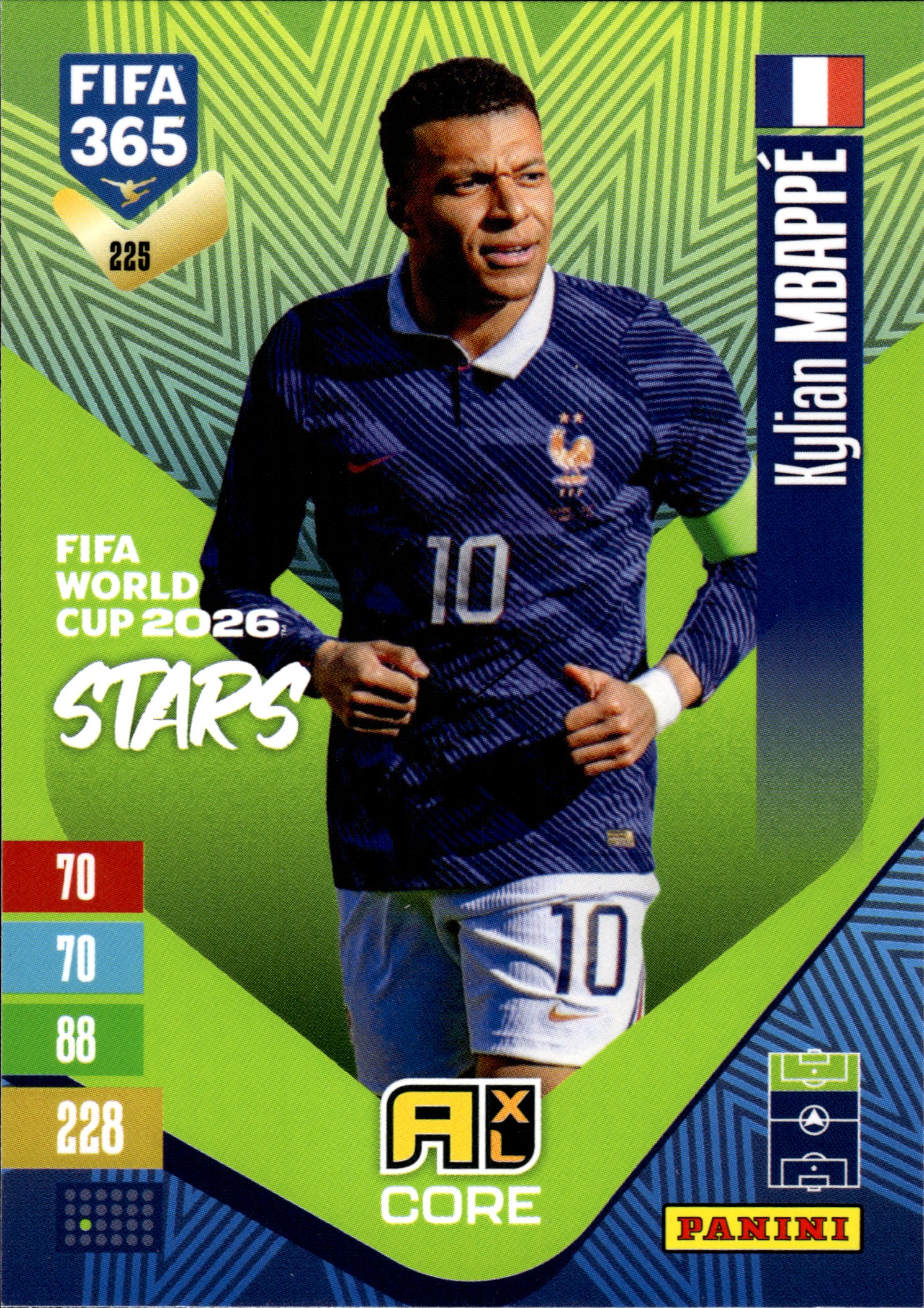 Kylian Mbappé - Panini Adrenalyn XL FIFA 365 FIFA World Cup 2026 Stars 2026-27, Nr. 225 (Art.-Nr. SG110332)
