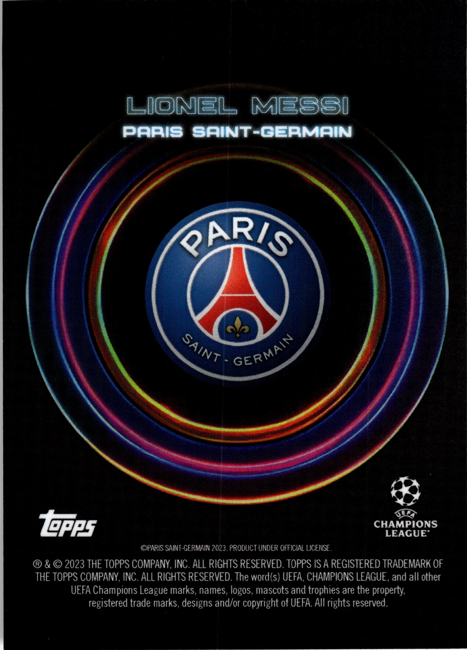 Lionel Messi - Topps UEFA Club Competitions Showtime 2023-24