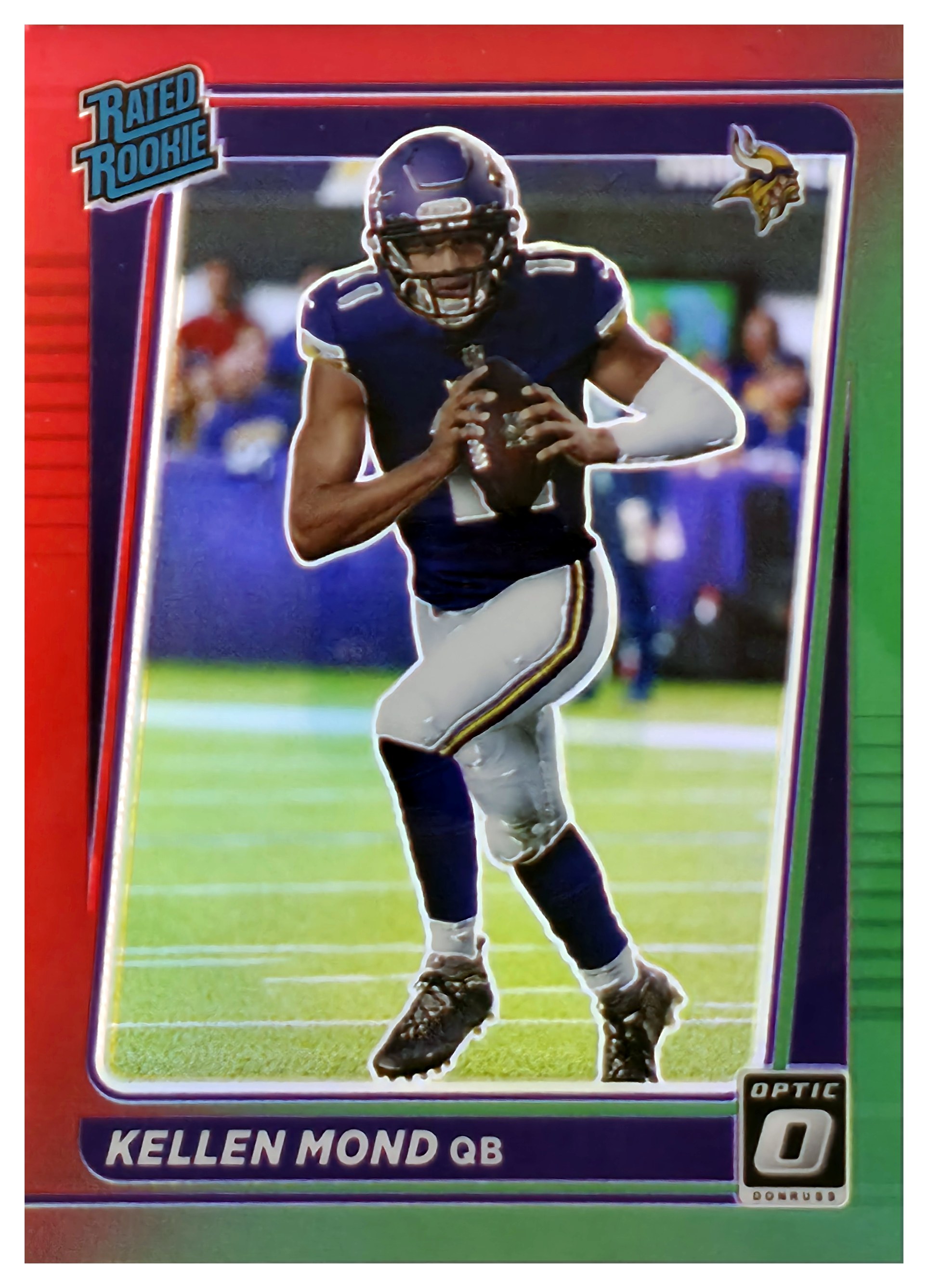 Kellen Mond - Panini Donruss Optic Rated Rookie Preview 2021, Nr. P-256 – Rookie Card, Red and Green (Art.-Nr. SG108683)