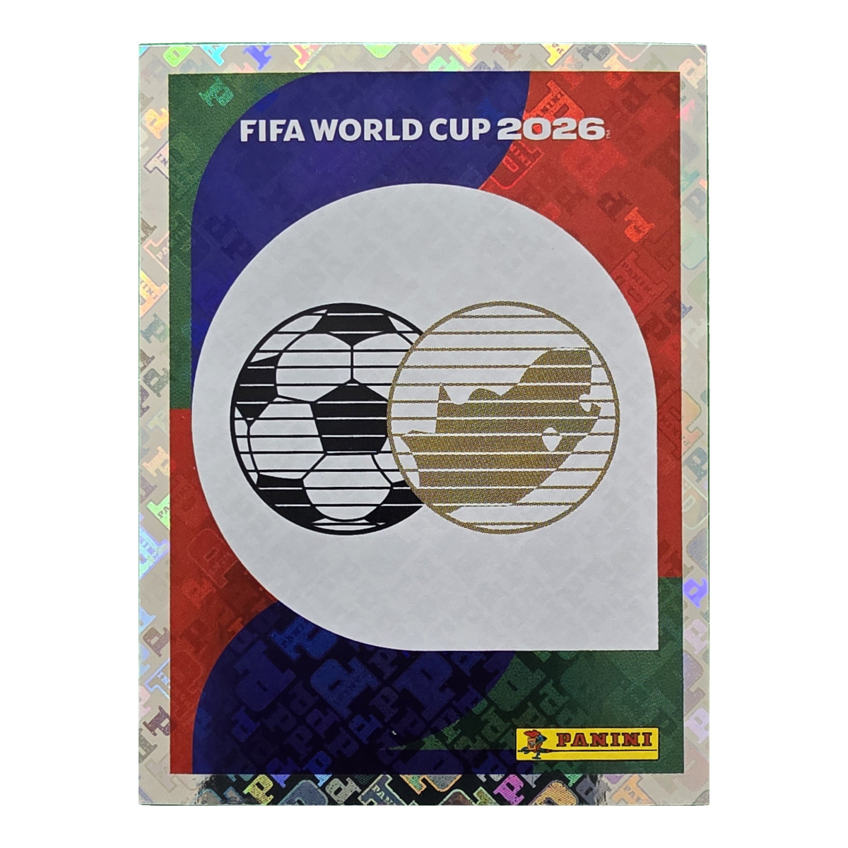 Emblem - Republik Südafrika, FIFA WM 2026, Nr. RSA1 – Glitzer-Optik