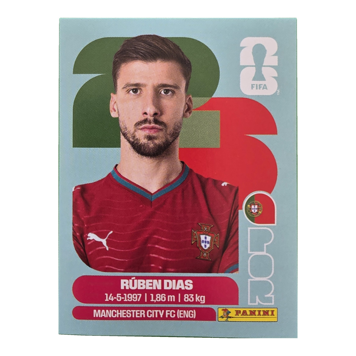 Ruben Dias - Portugal, FIFA WM 2026, Nr. POR4