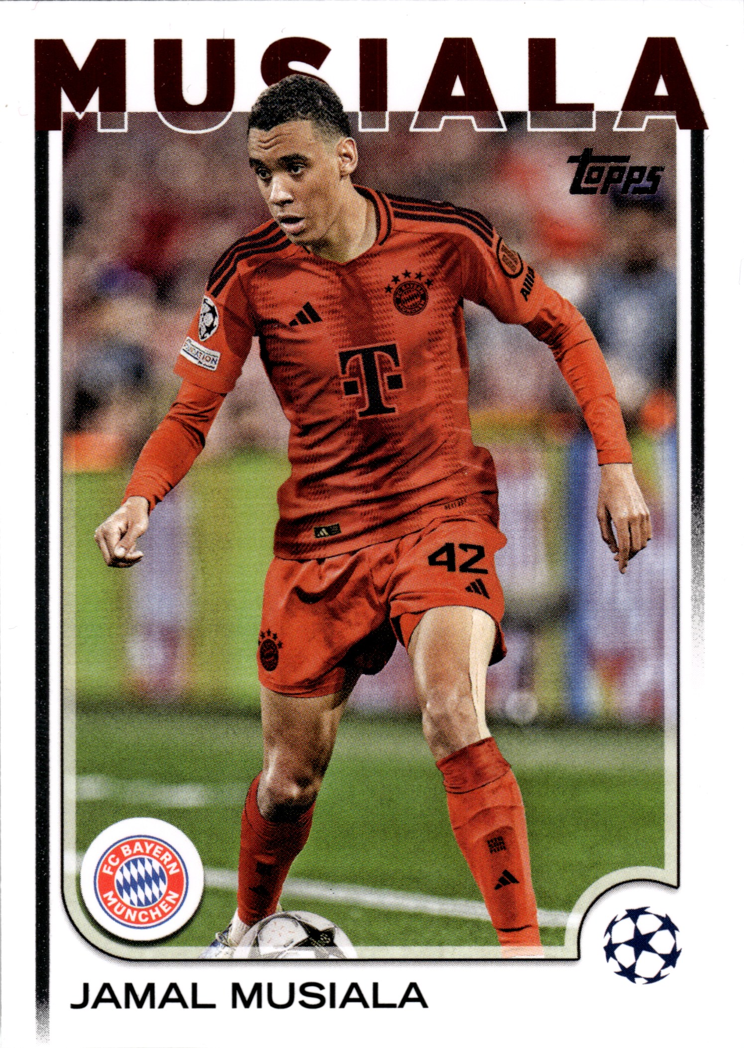 Jamal Musiala - Topps UEFA Club Competitions Base Set 2024-25, Nr. 42 (Art.-Nr. SG107851)