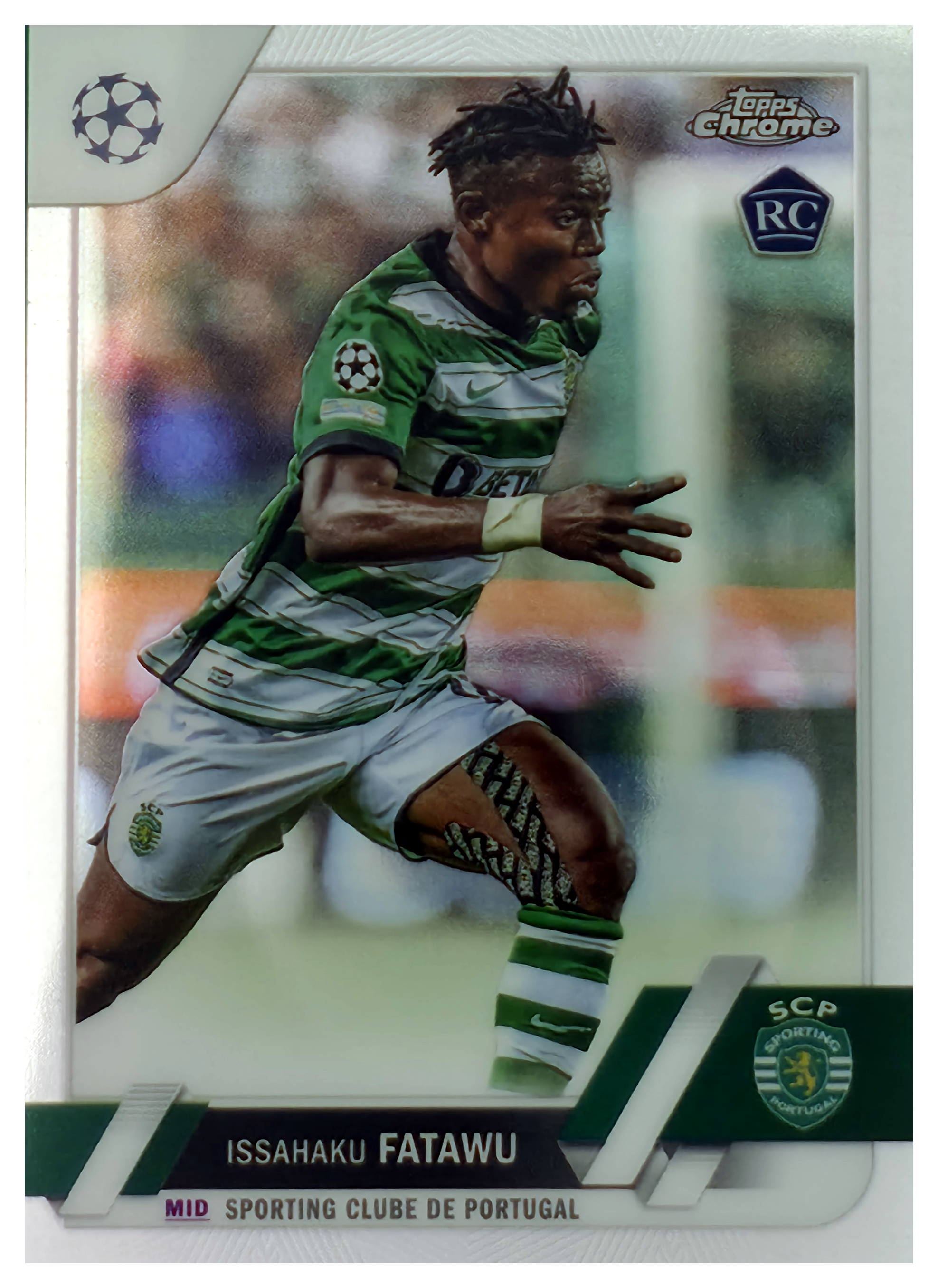 Issahaku Fatawu - Topps Chrome UEFA Club Competitions Base Set 2022-23, Nr. 119 – Rookie Card (Art.-Nr. SG105836)