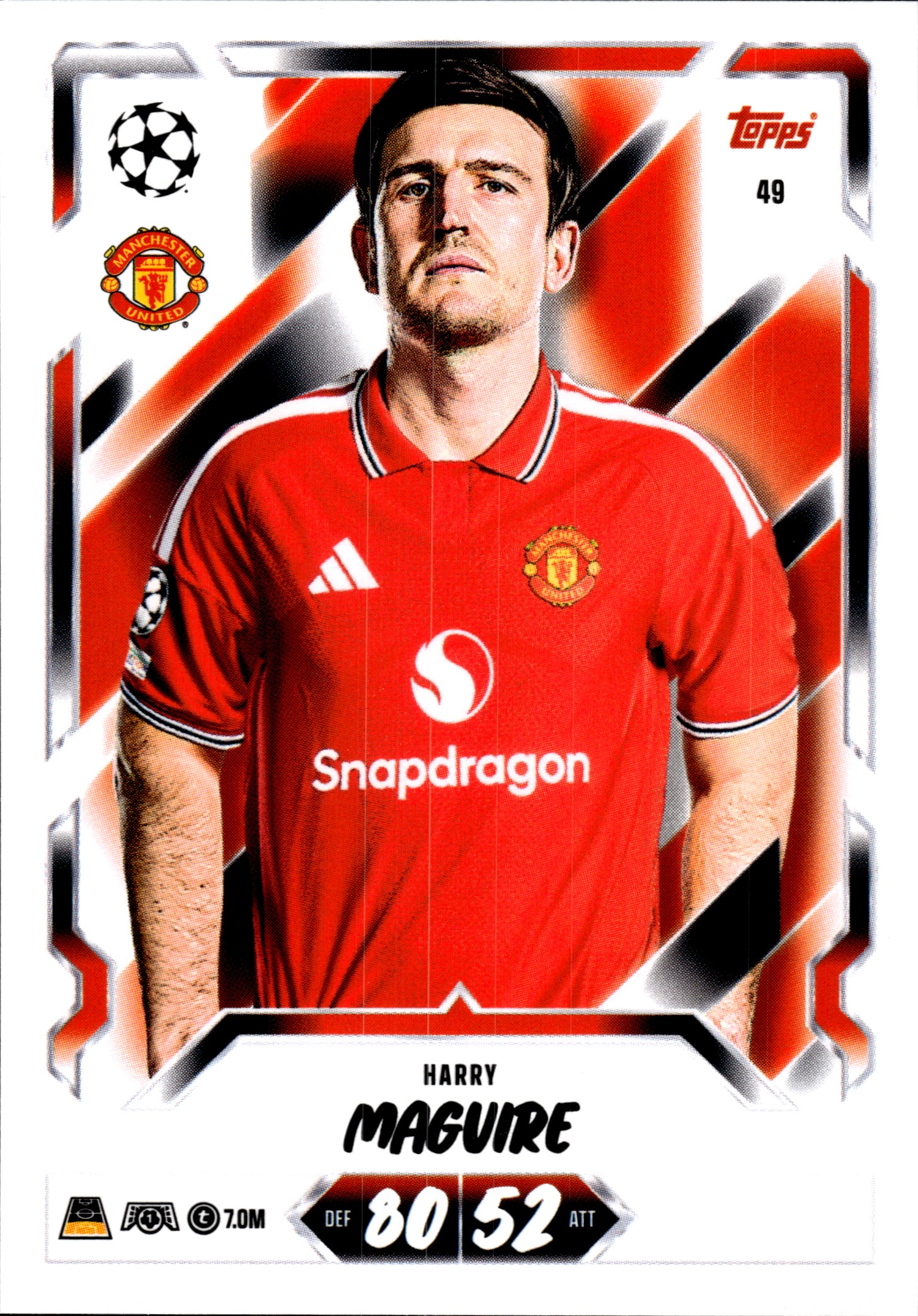 Harry Maguire - Topps Match Attax UEFA Club Competitions Base Set 2026-27, Nr. 49 (Art.-Nr. SG107340)