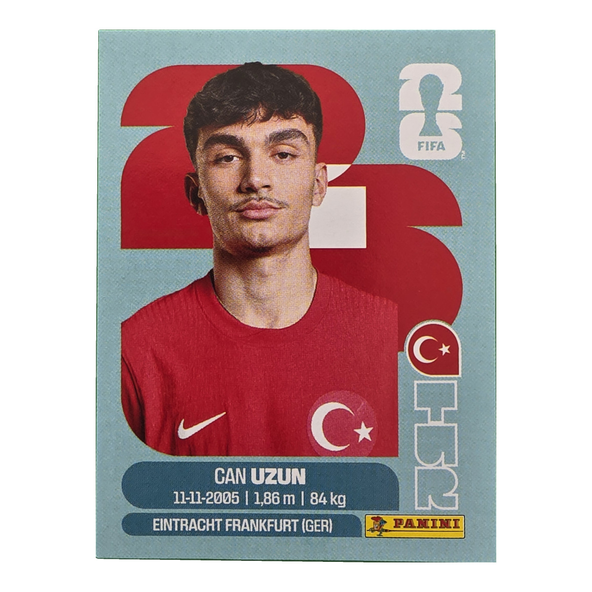Can Uzun - Türkei, FIFA WM 2026, Nr. TUR17