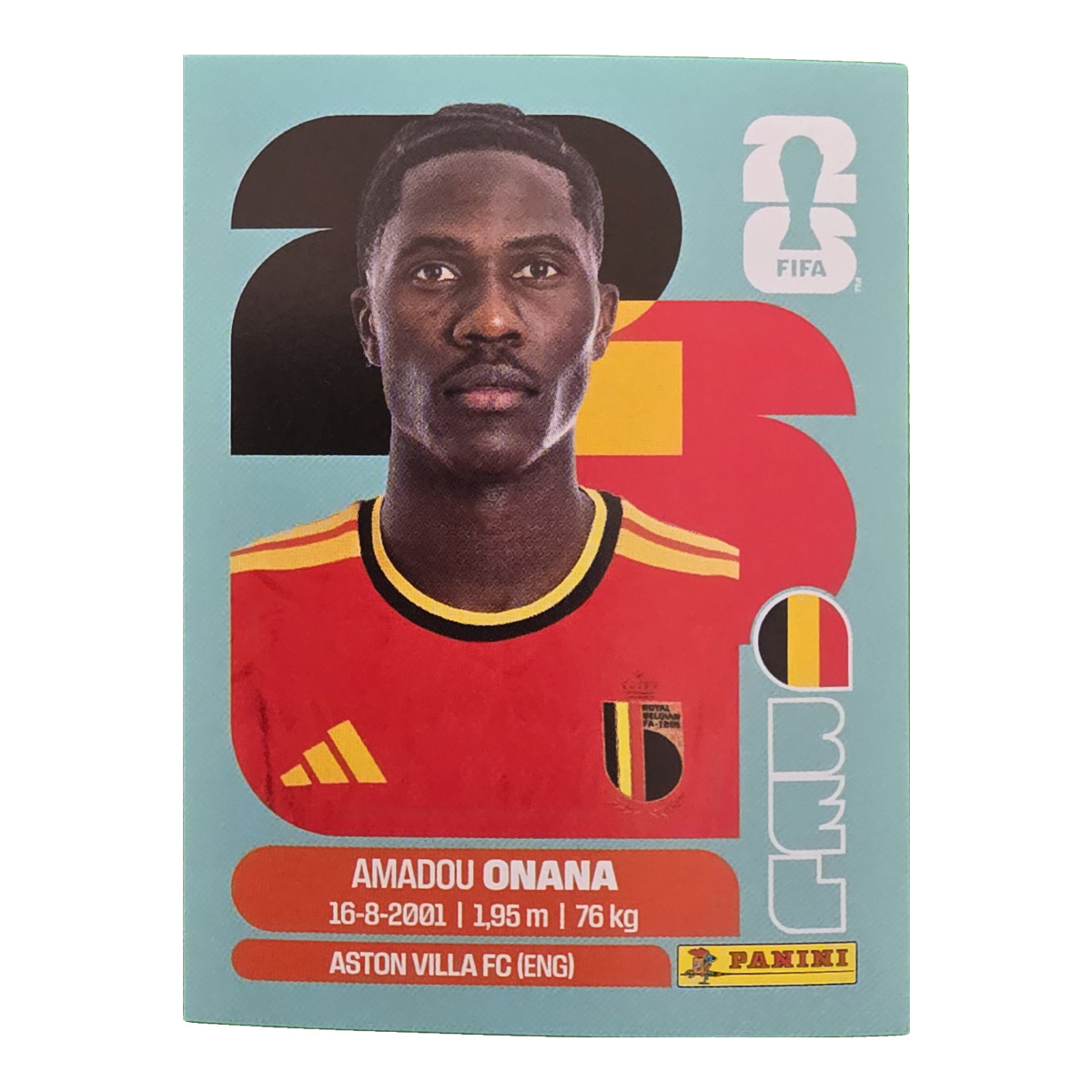Amadou Onana - Belgien, FIFA WM 2026, Nr. BEL10