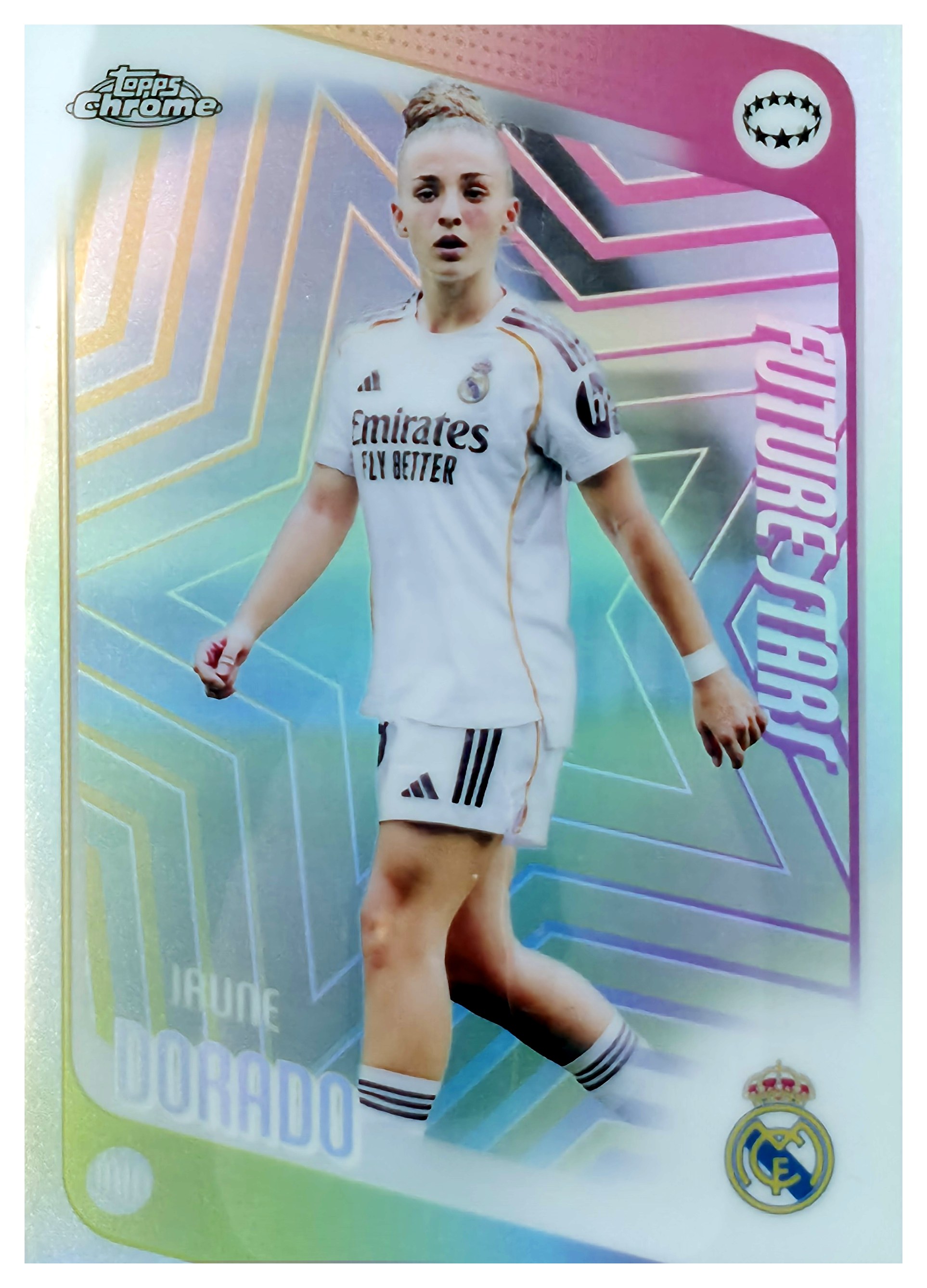 Irune Dorado - Topps Chrome UEFA Women's Champions League Future Stars 2025-26, Nr. 89 – Refractor, Insert (Art.-Nr. SG110926)