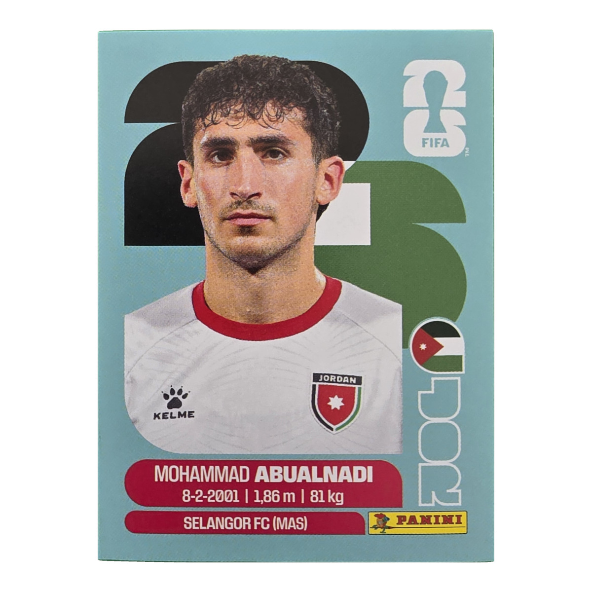 Mohammad Abualnadi - Jordanien, FIFA WM 2026, Nr. JOR8