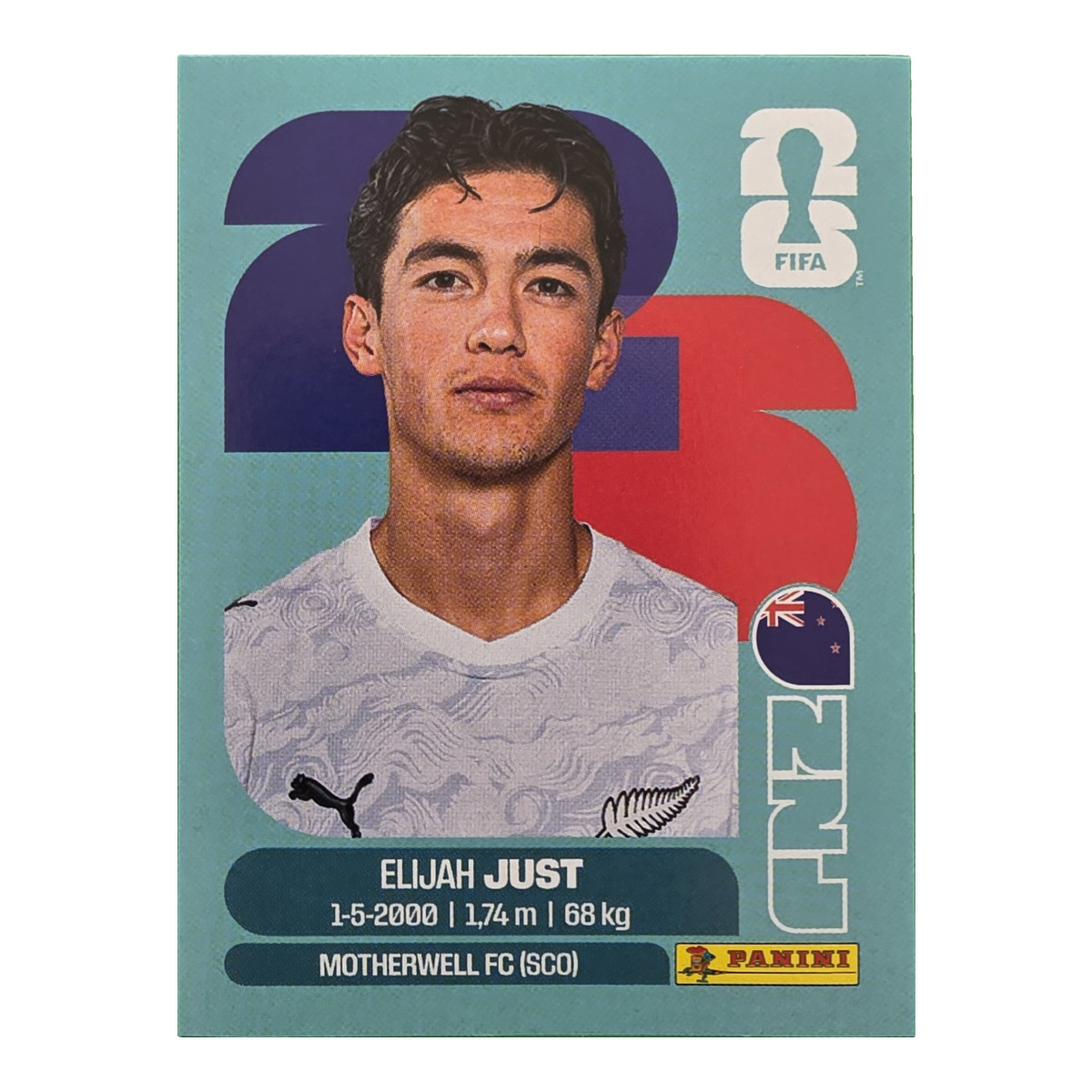 Elijah Just - Neuseeland, FIFA WM 2026, Nr. NZL18