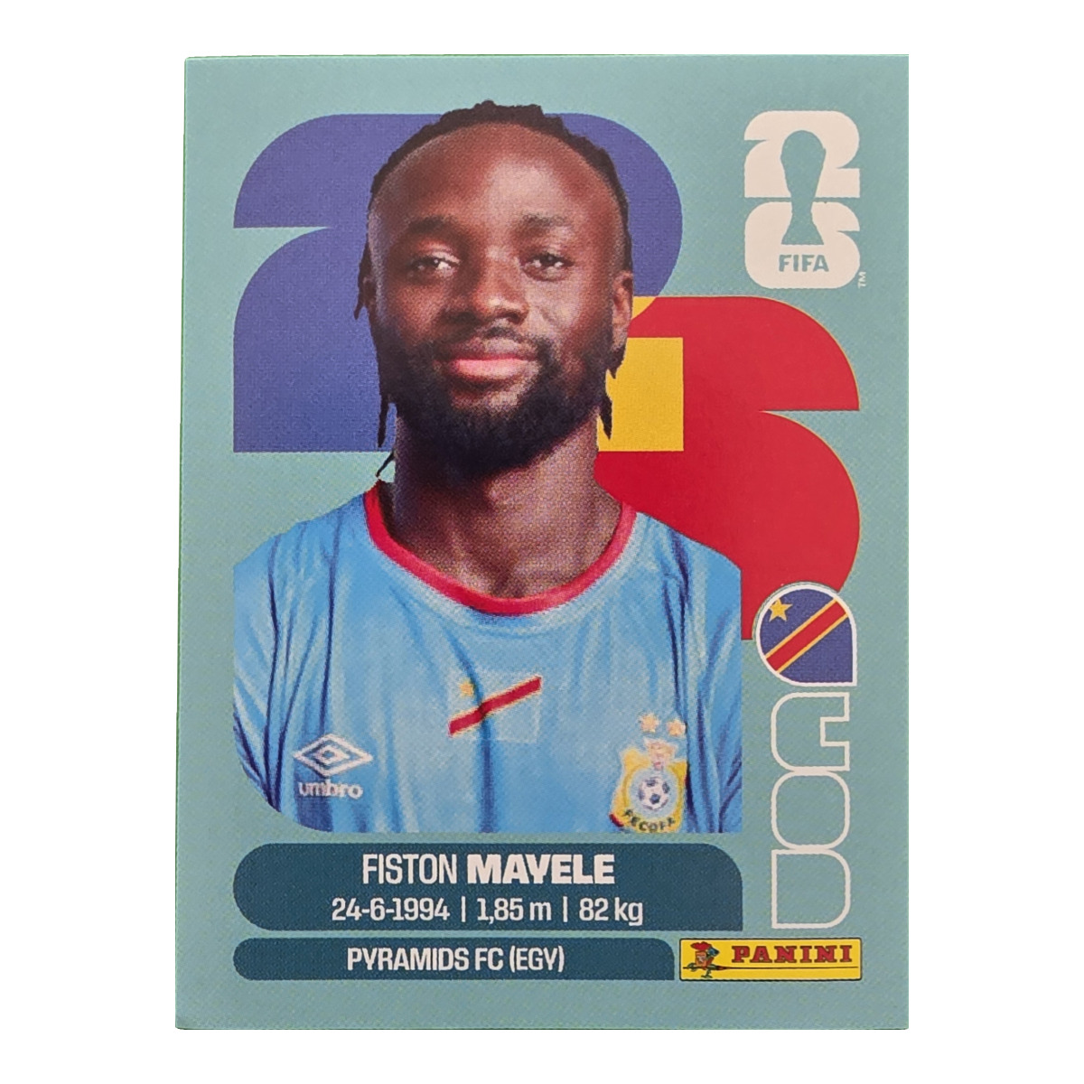 Fiston Mayele - Kongo DR, FIFA WM 2026, Nr. COD18
