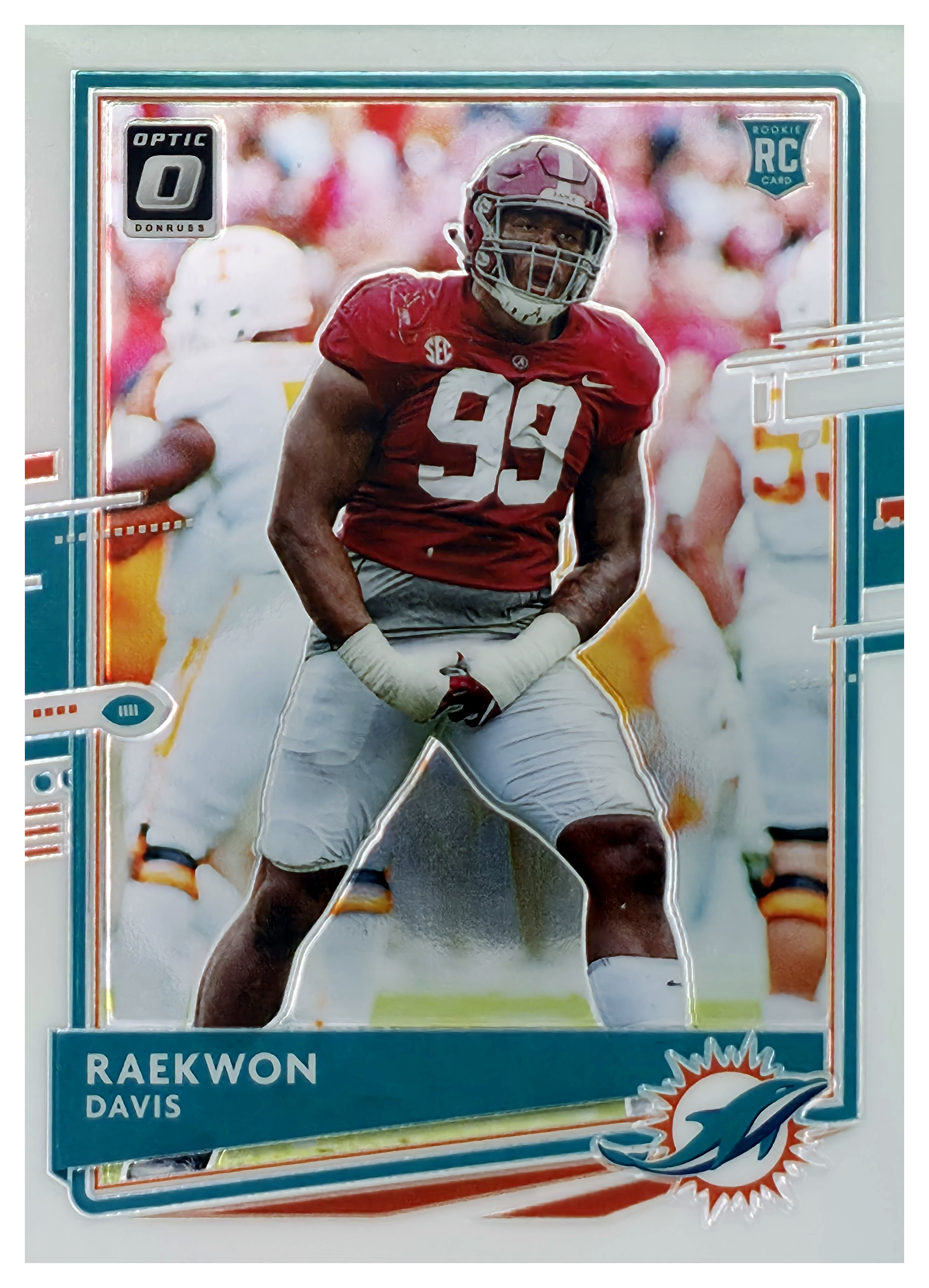 Raekwon Davis - Panini Donruss Optic Base Set 2020, Nr. 134 – Rookie Card (Art.-Nr. SG106654)