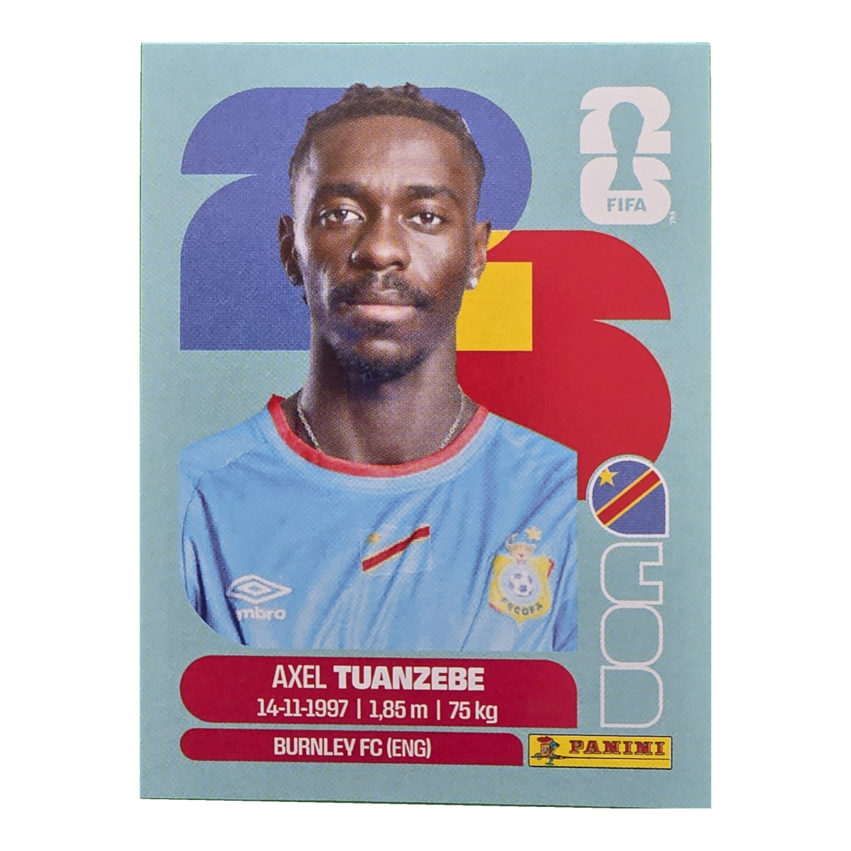 Axel Tuanzebe - Kongo DR, FIFA WM 2026, Nr. COD4