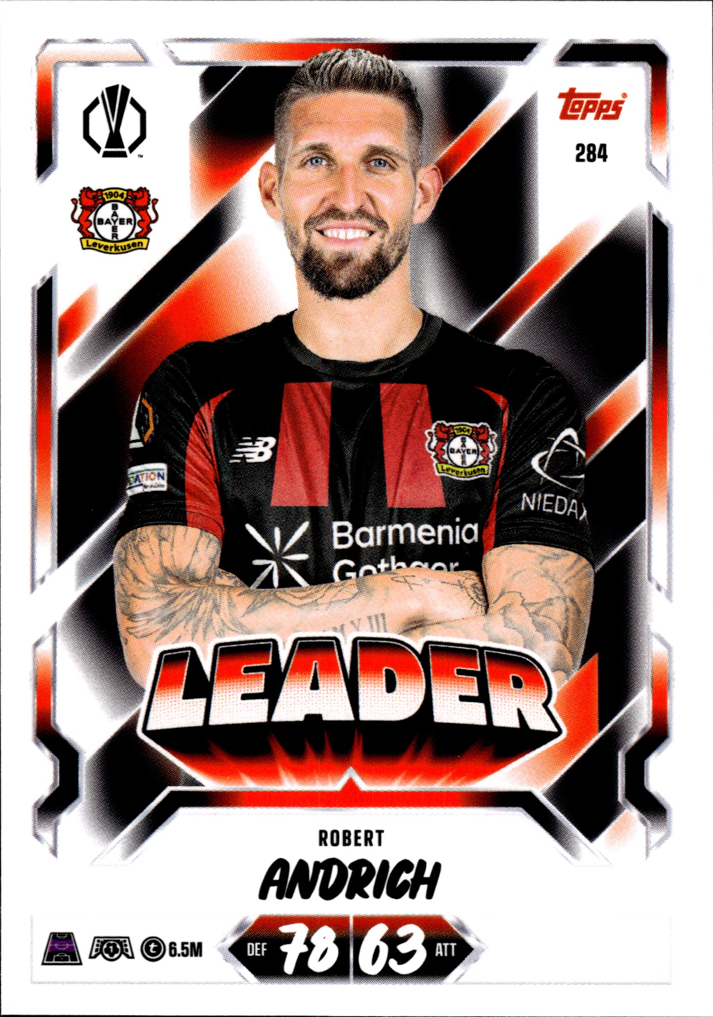 Robert Andrich - Topps Match Attax UEFA Club Competitions Leader 2026-27, Nr. 284 (Art.-Nr. SG107393)