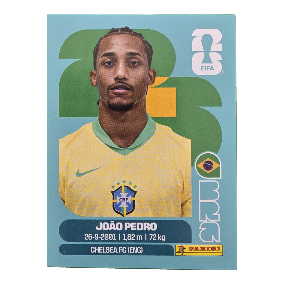 João Pedro - Brasilien, FIFA WM 2026, Nr. BRA16