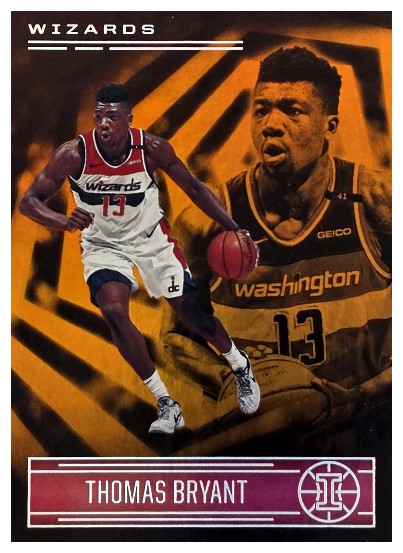 Thomas Bryant - Panini Illusions Base Set 2020-21, Nr. 133 – Trophy Collection Orange (Art.-Nr. SG104523)