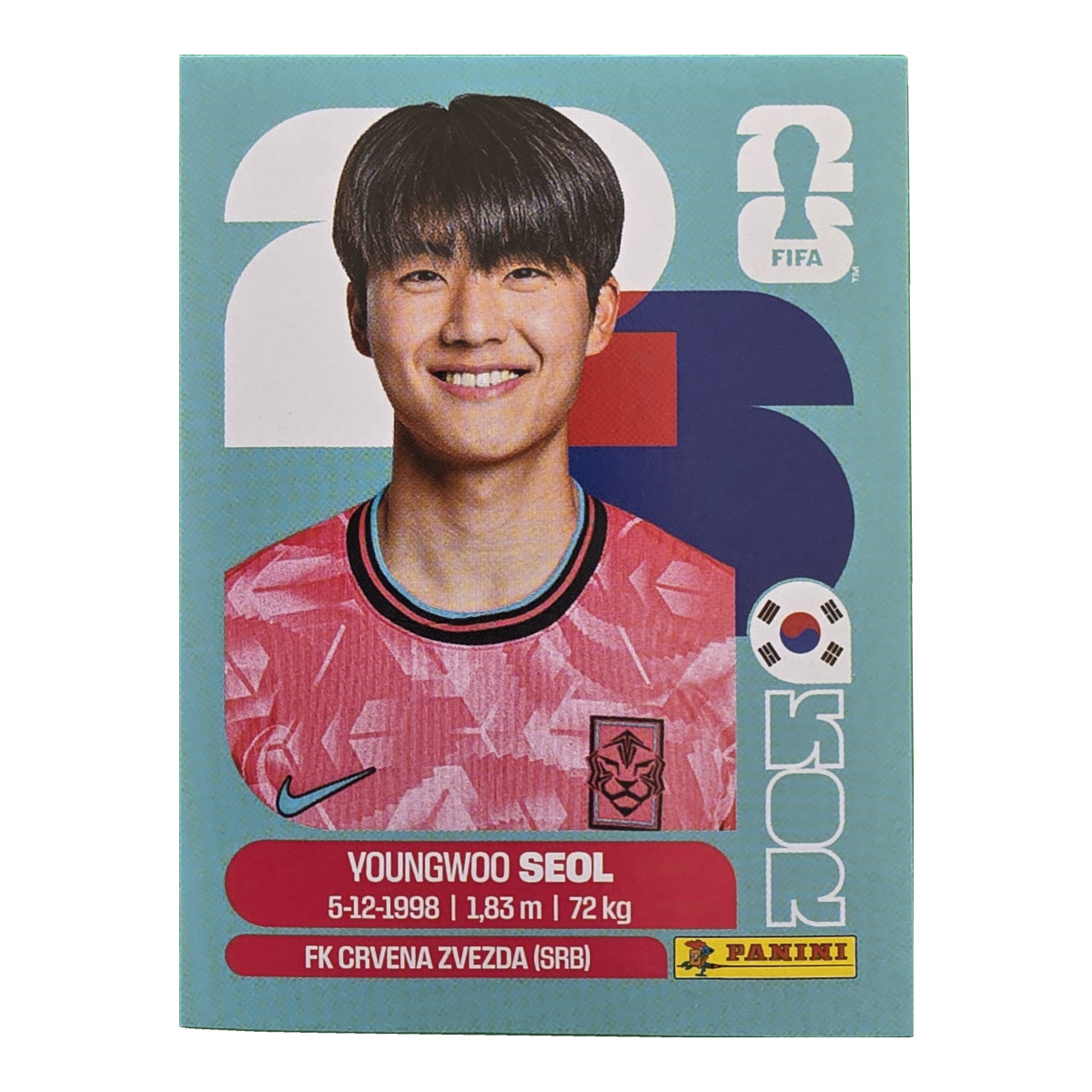 Young-woo Seol - Südkorea, FIFA WM 2026, Nr. KOR6