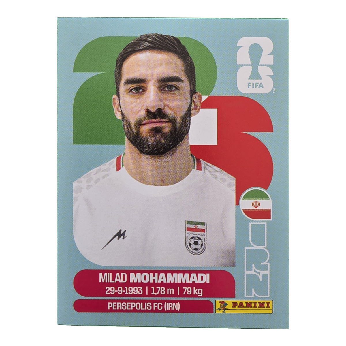 Milad Mohammadi - Iran, FIFA WM 2026, Nr. IRN5