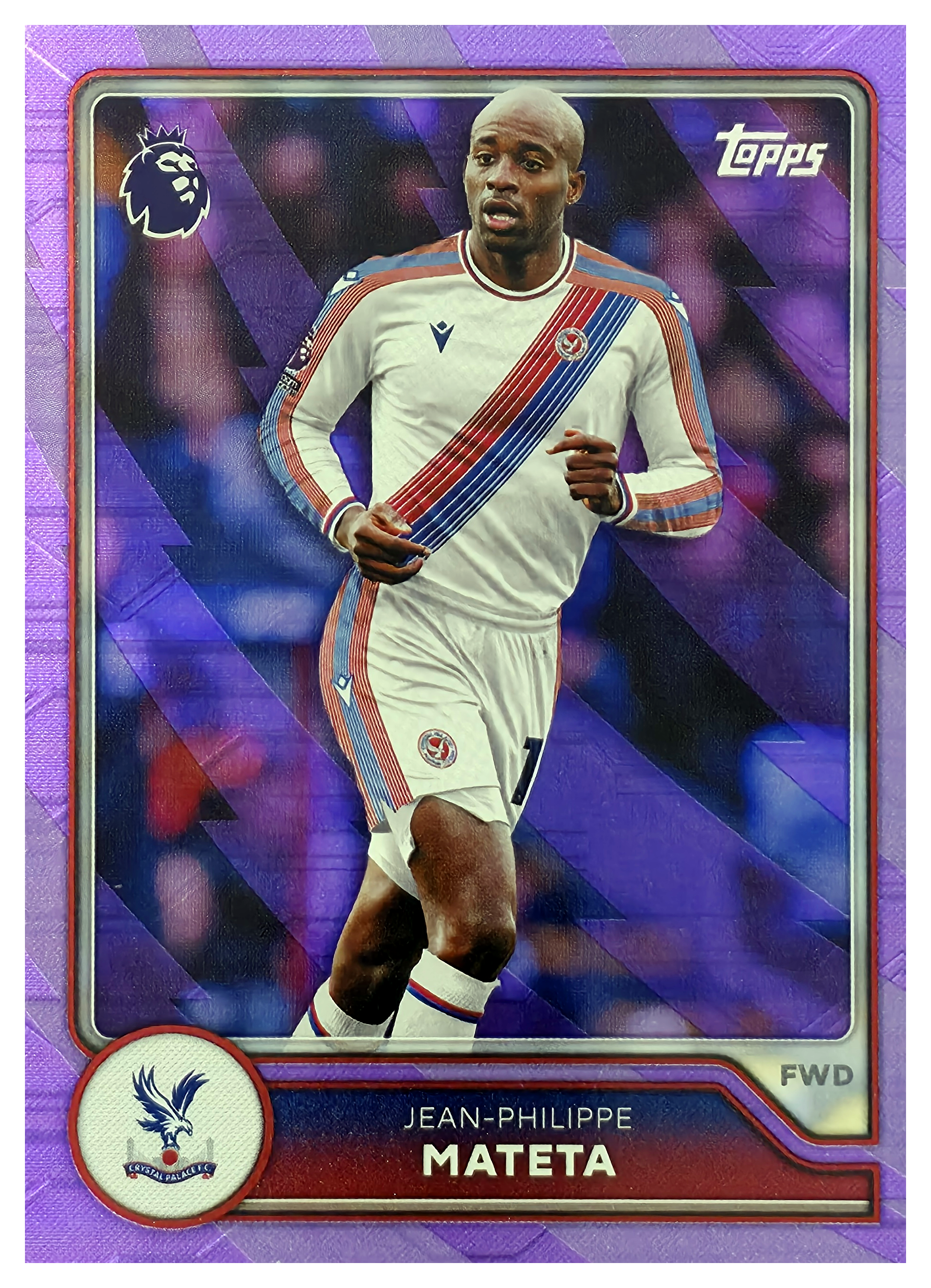 Jean-Philippe Mateta - Topps Flagship Premier League Base Set 2026-27, Nr. 118 – Purple Voltage Parallel (Art.-Nr. SG104797)