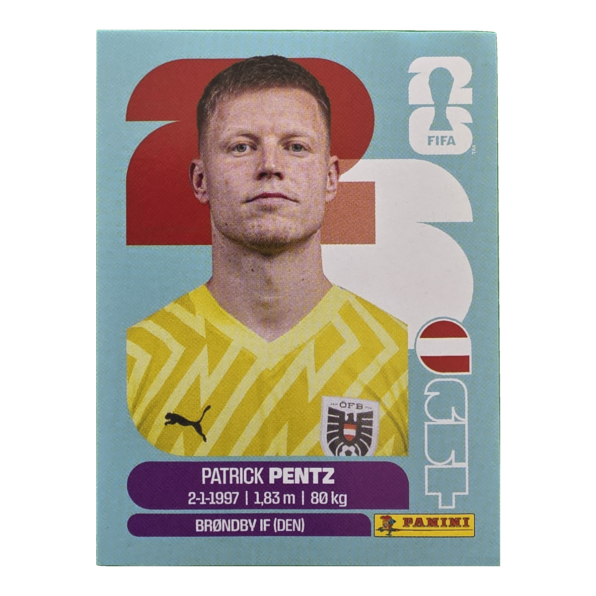 Patrick Pentz - Österreich, FIFA WM 2026, Nr. AUT3