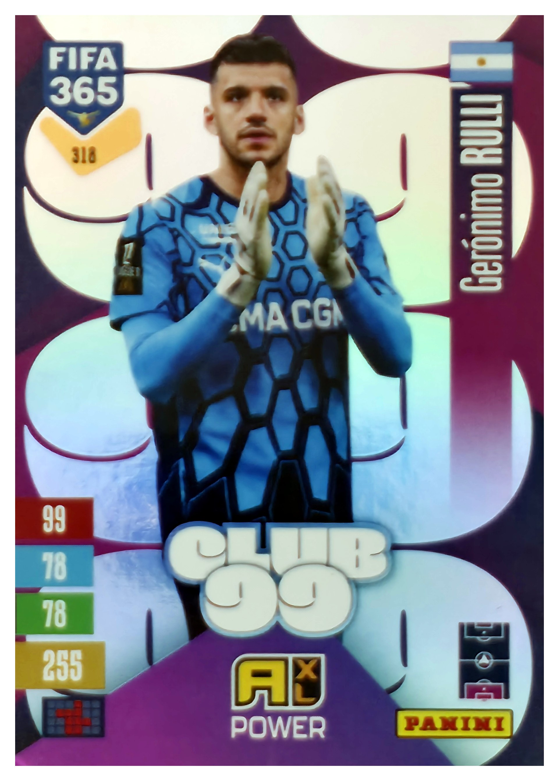 Gerónimo Rulli - Panini Adrenalyn XL FIFA 365 Club 99 2026-27, Nr. 318 – Insert (Art.-Nr. SG110676)