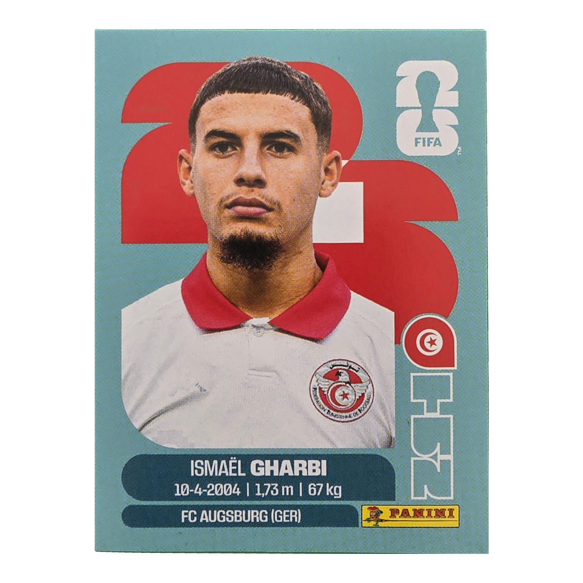 Ismael Gharbi - Tunesien, FIFA WM 2026, Nr. TUN18