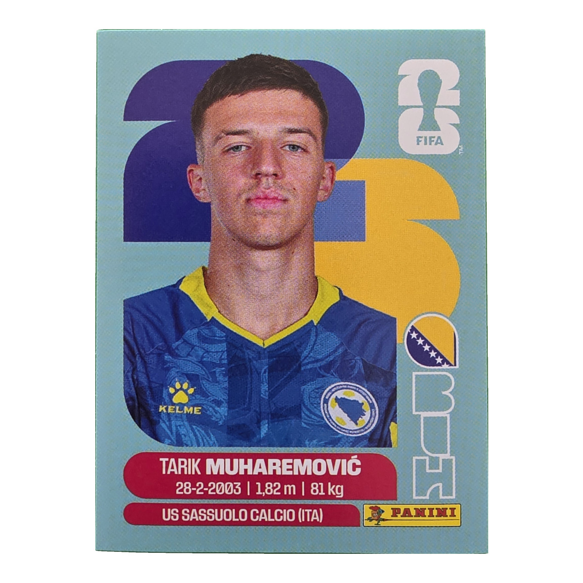 Tarik Muharemovic - Bosnien und Herzegowina, FIFA WM 2026, Nr. BIH5
