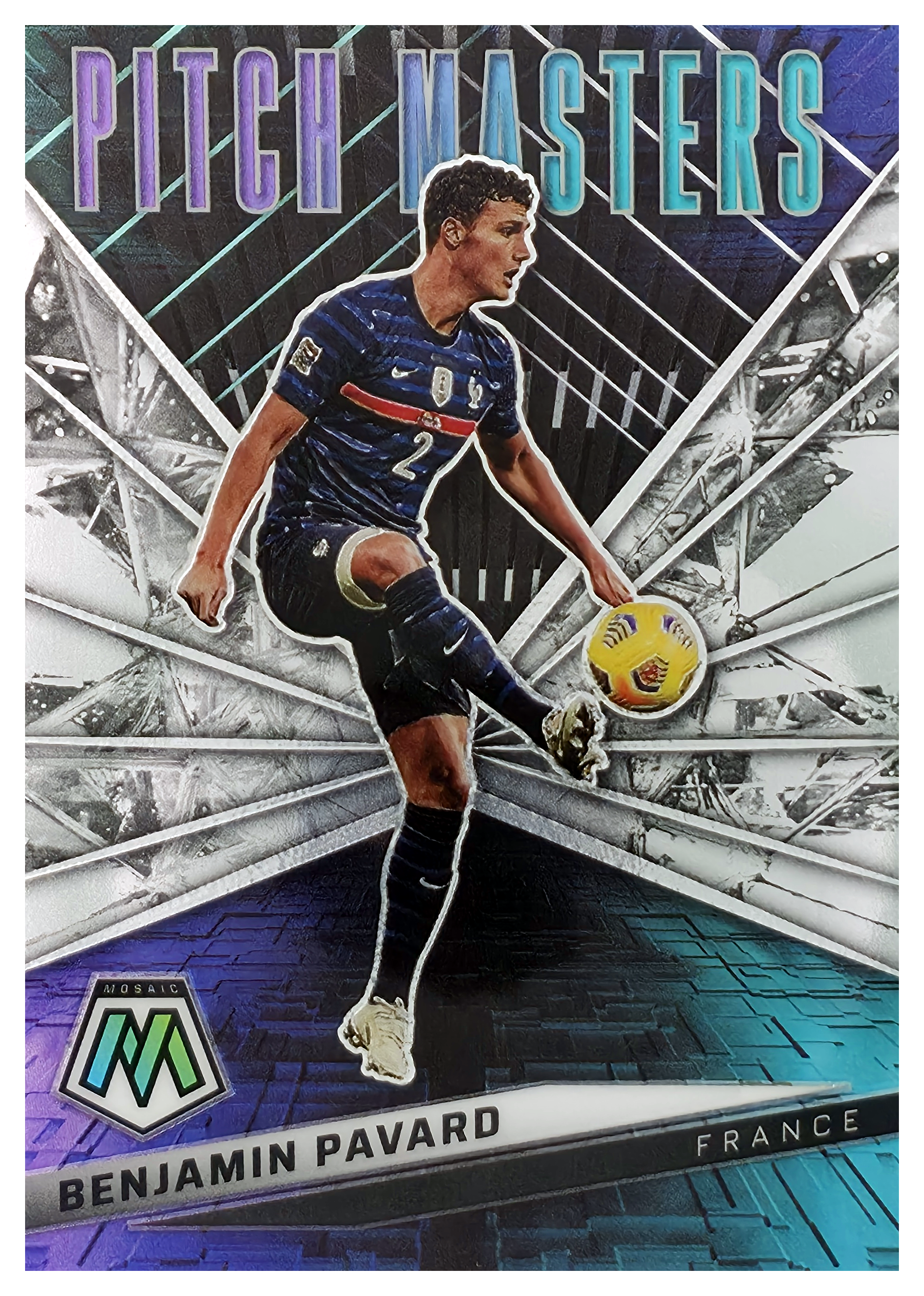 Benjamin Pavard - Panini Mosaic FIFA Road to World Cup Pitch Masters 2021-22, Nr. 6 – Insert (Art.-Nr. SG106049)